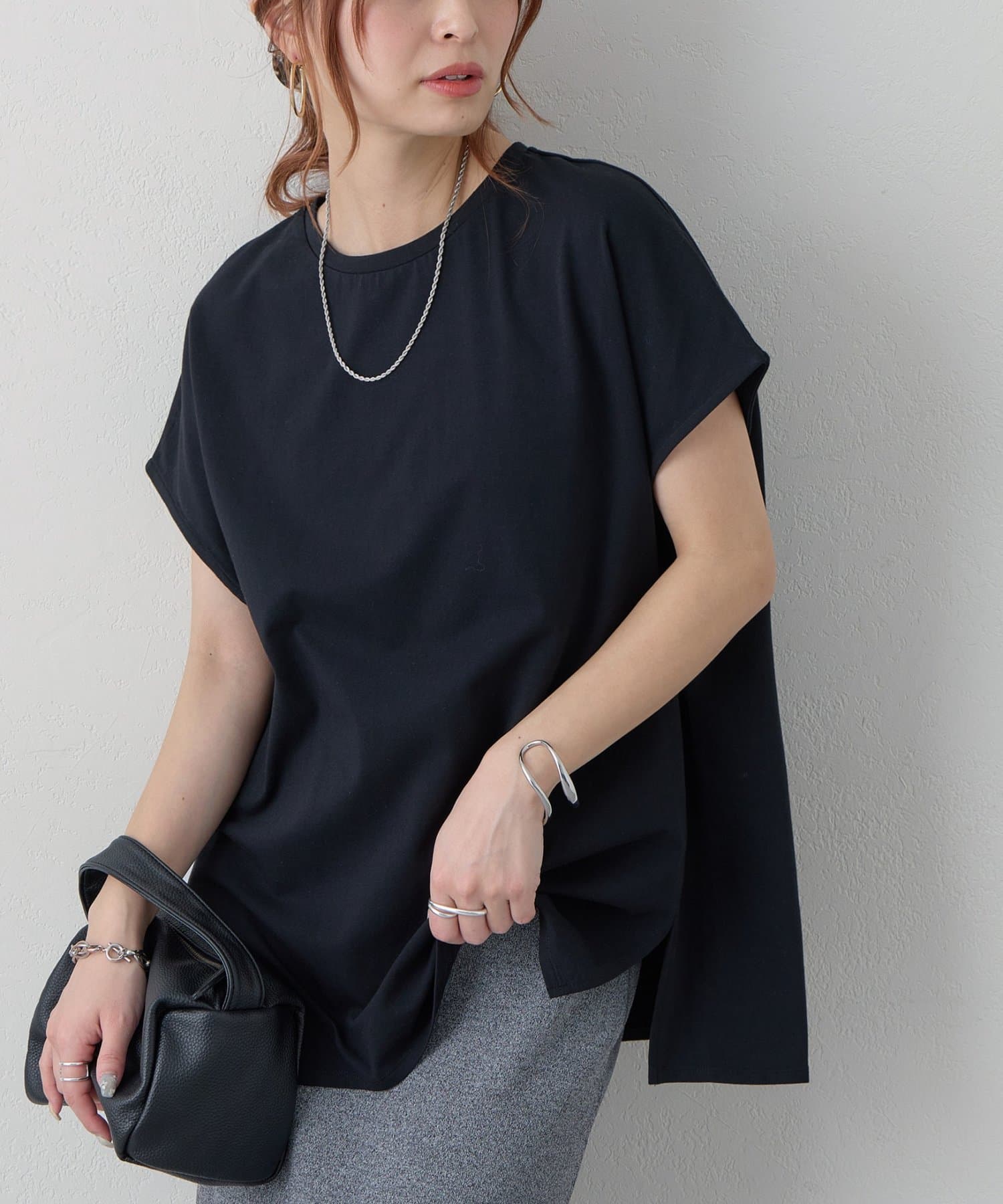 DISCOAT(ディスコート) 【Noka/夏も快適!接触冷感】シルケットビッグフレンチT