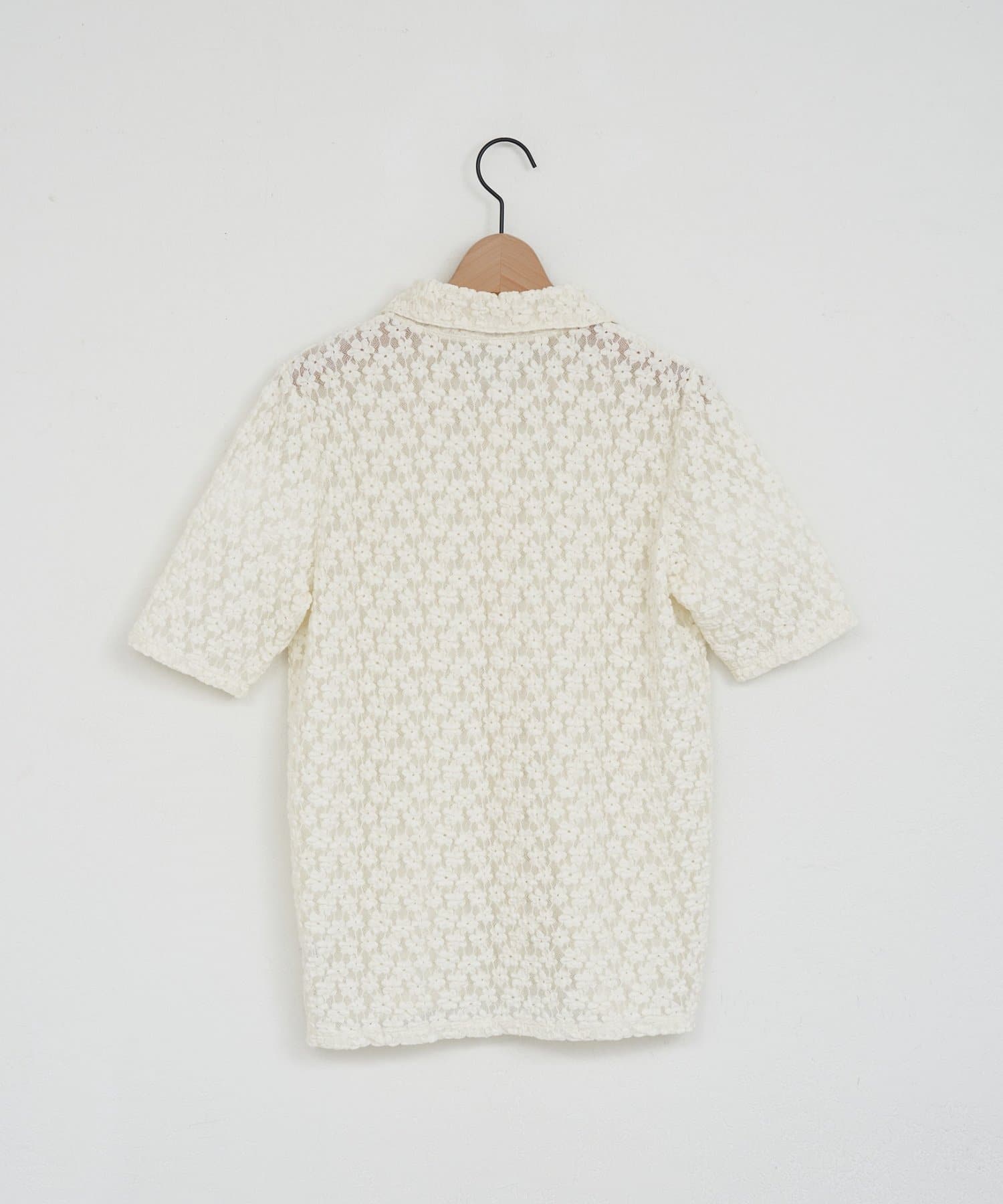 DISCOAT(ディスコート) 【WEB限定】カットレースシアーシャツ