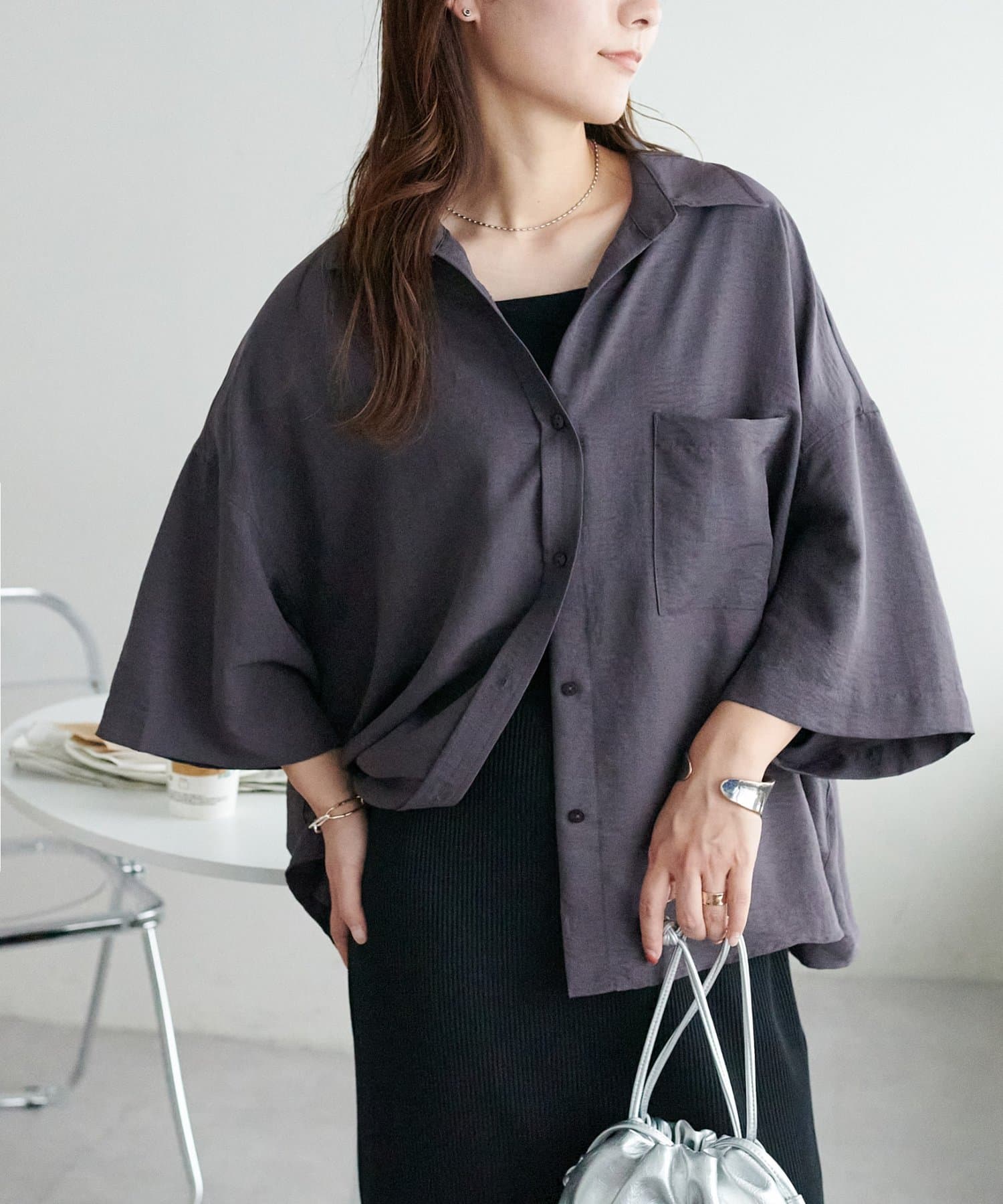 DISCOAT(ディスコート) 【WEB限定】ビッグシャツ