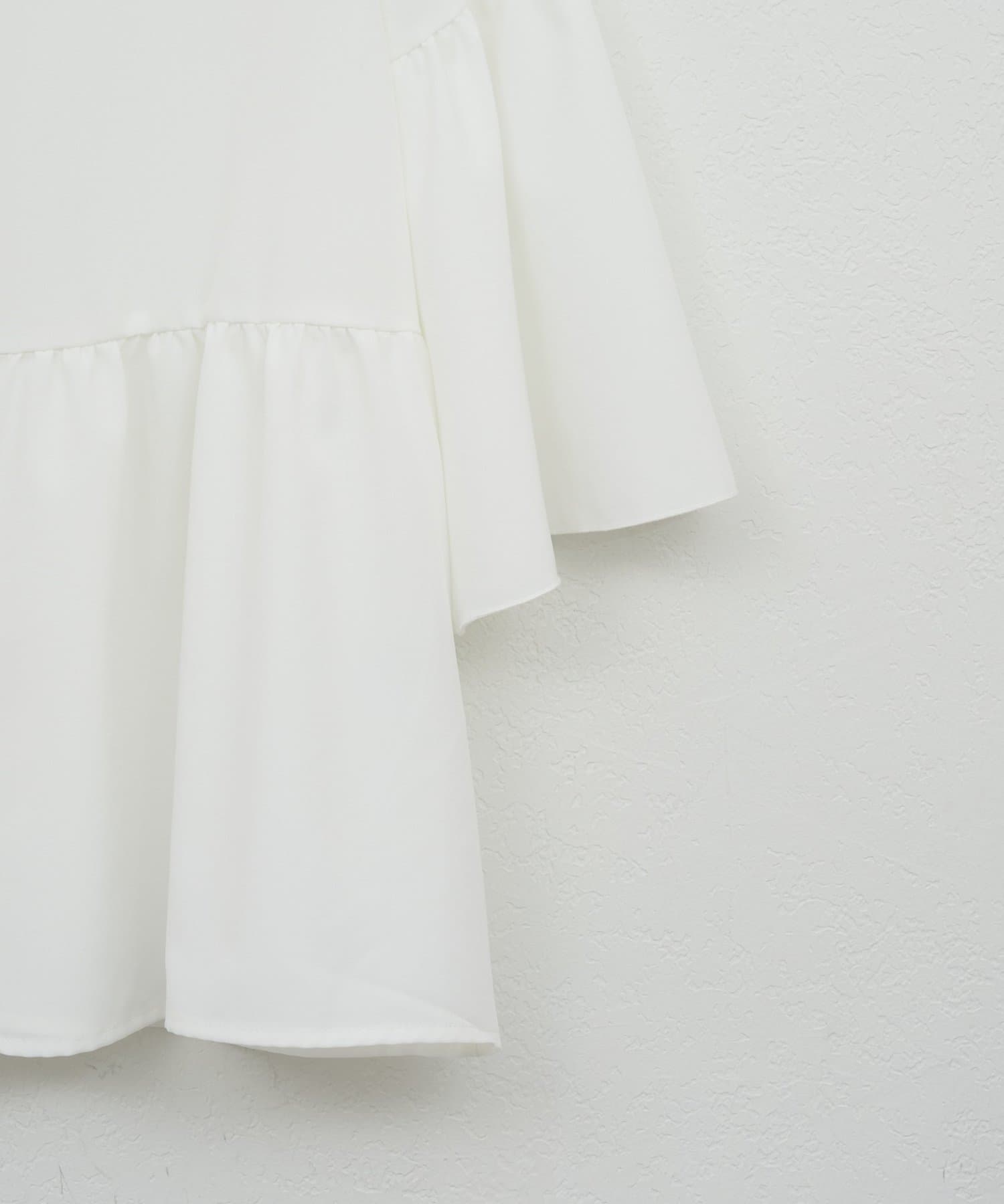 DISCOAT(ディスコート) 【WEB限定】袖フレアティアードシャツ