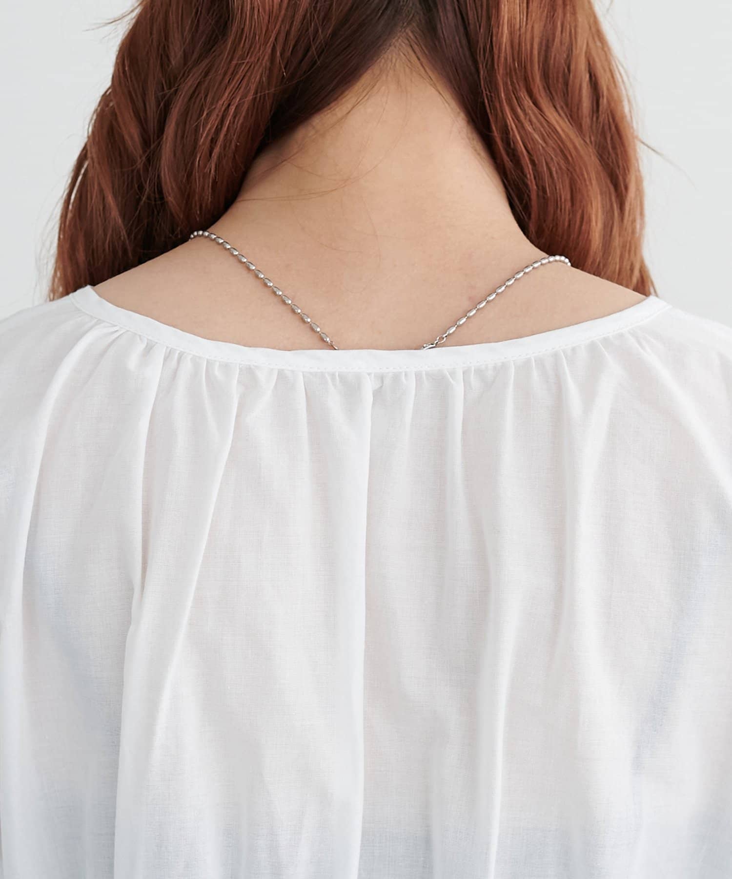 DISCOAT(ディスコート) 【WEB限定】前開きシャーリングシアーワンピース