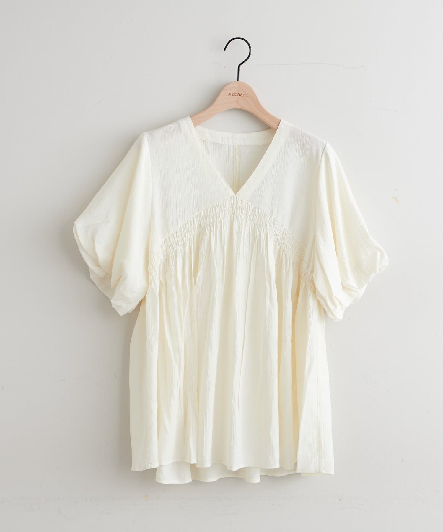 DISCOAT(ディスコート) 【SS先行予約/WEB限定】袖バルーンシャーリングBL