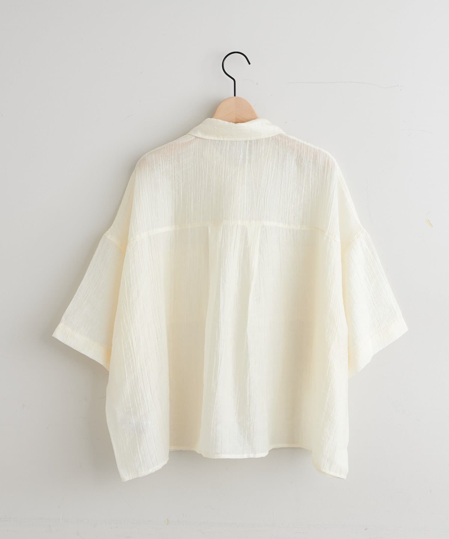 DISCOAT(ディスコート) 【WEB限定】シアー楊柳半袖シャツ