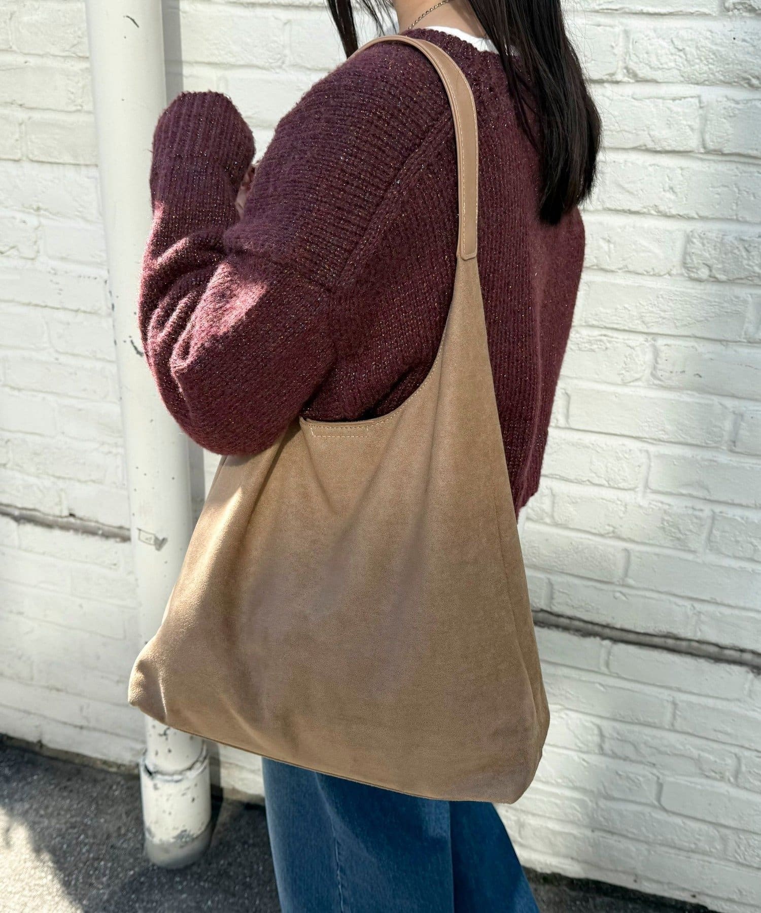 FREDY & GLOSTER(フレディ アンド グロスター) フェイクスエードトライアングルバッグ