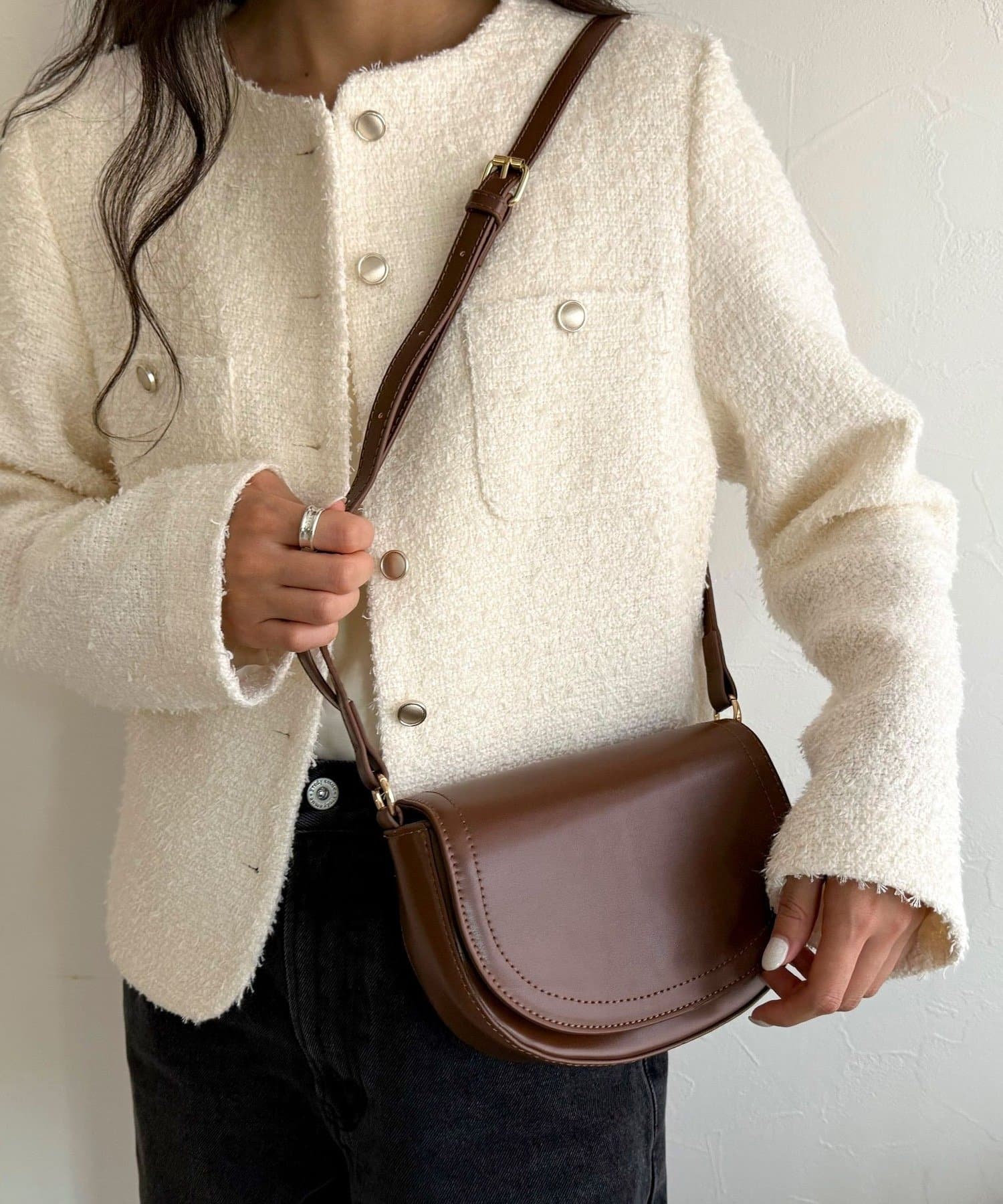 FREDY & GLOSTER(フレディ アンド グロスター) フラップラウンドポシェット