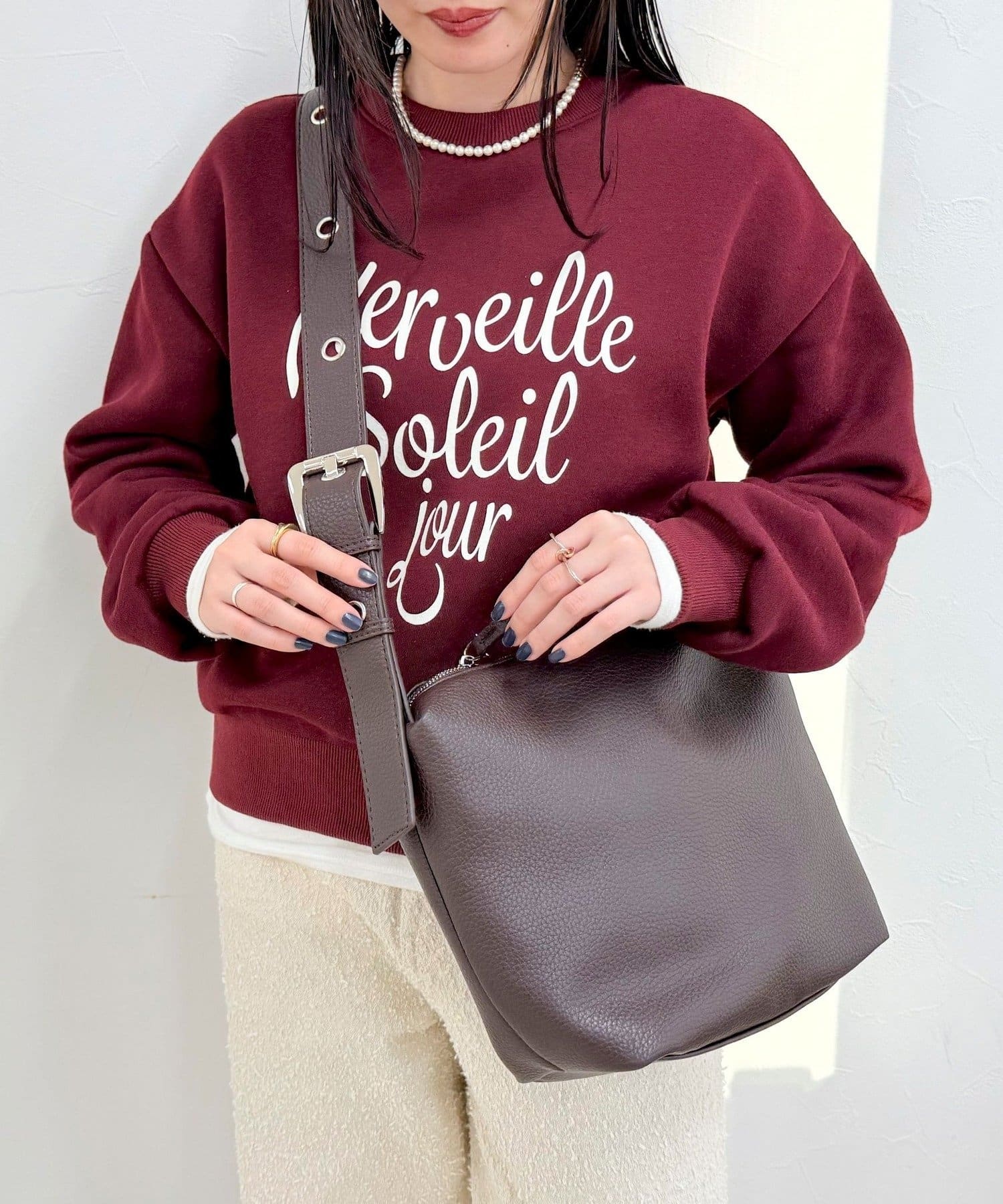 FREDY & GLOSTER(フレディ アンド グロスター) ハトメベルトショルダーバッグ