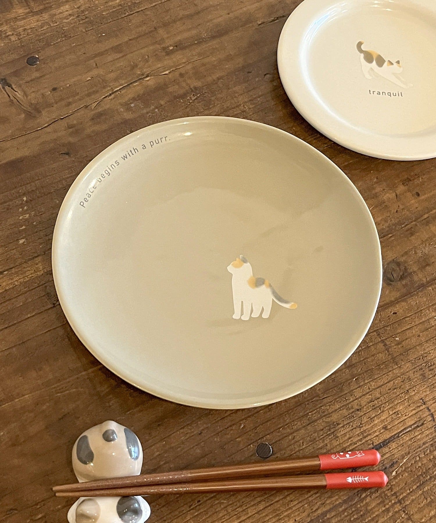 salut!(サリュ) 猫のプレート：20cm