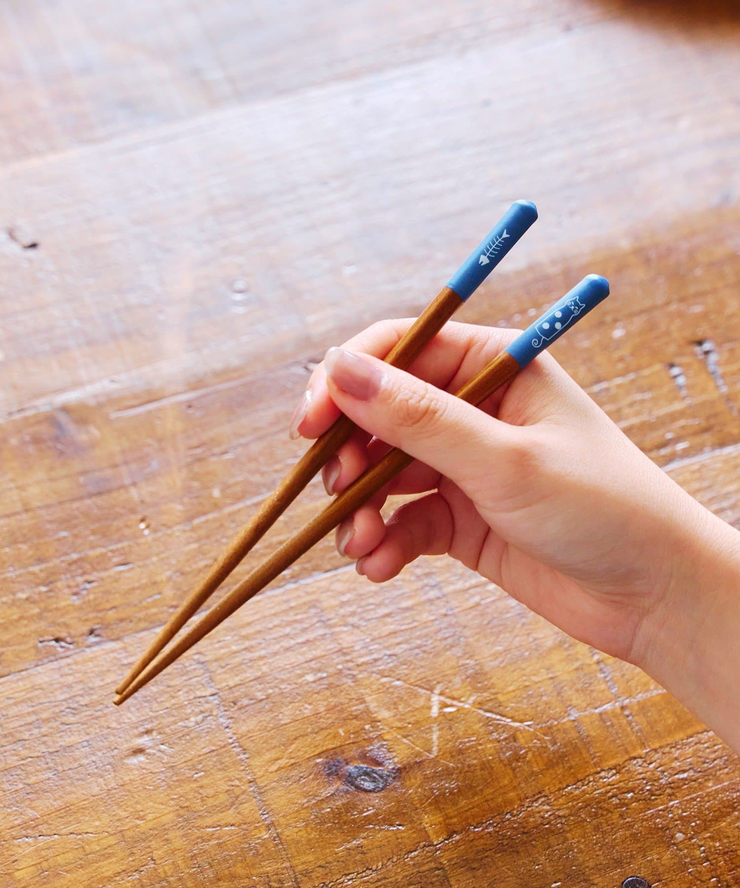 salut!(サリュ) 猫のお箸：18cm／猫の食卓