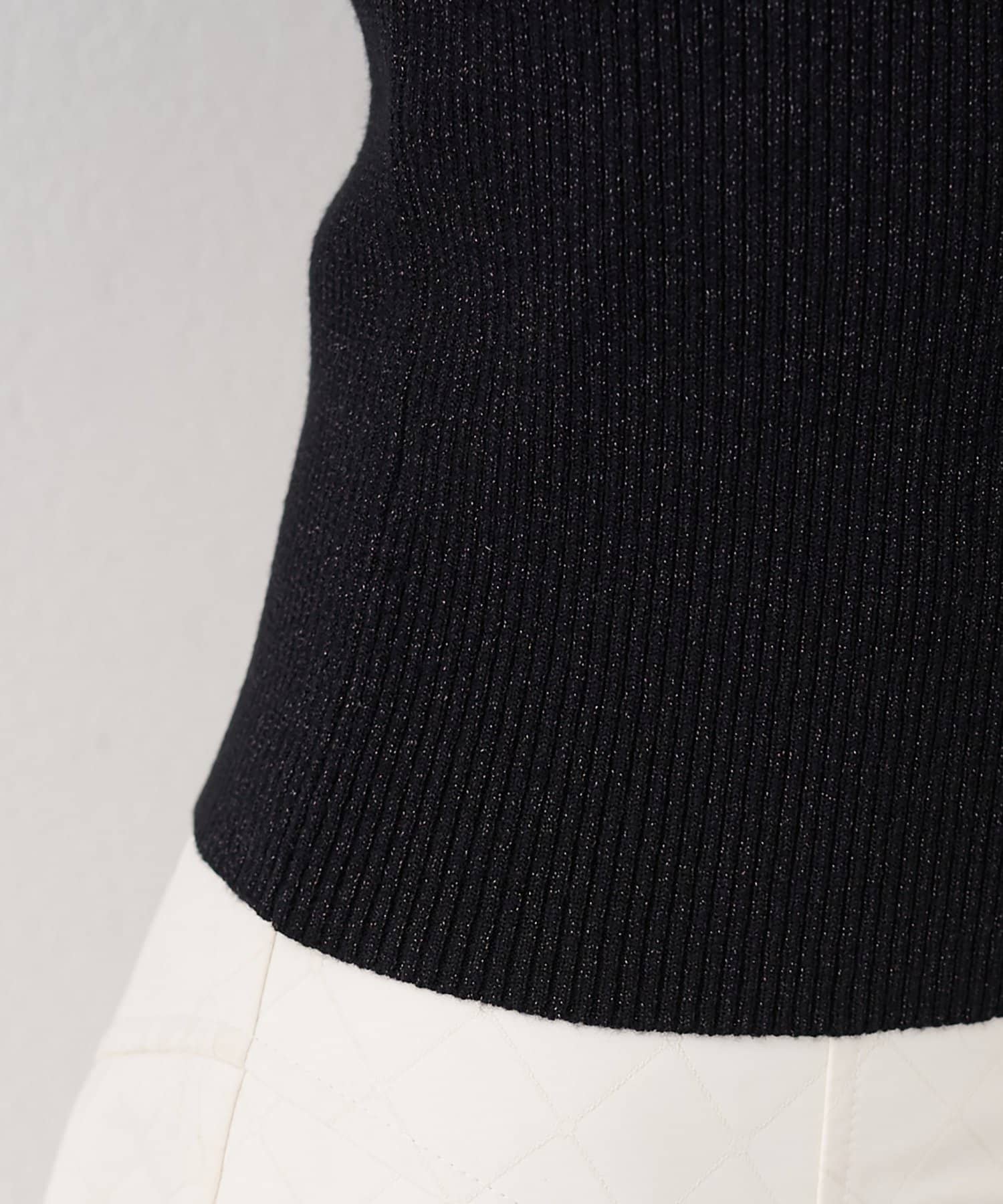 natural couture(ナチュラルクチュール) 【1/1～4限定受注販売】〈mizumami〉リボンチャーム５分袖ニット