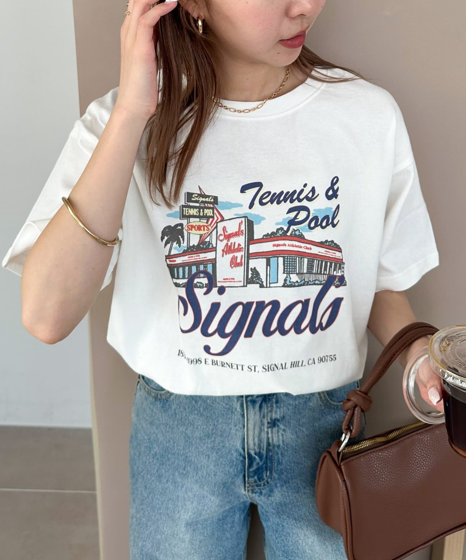 DISCOAT(ディスコート) 【WEB限定】サマースーベニアプリントTシャツ