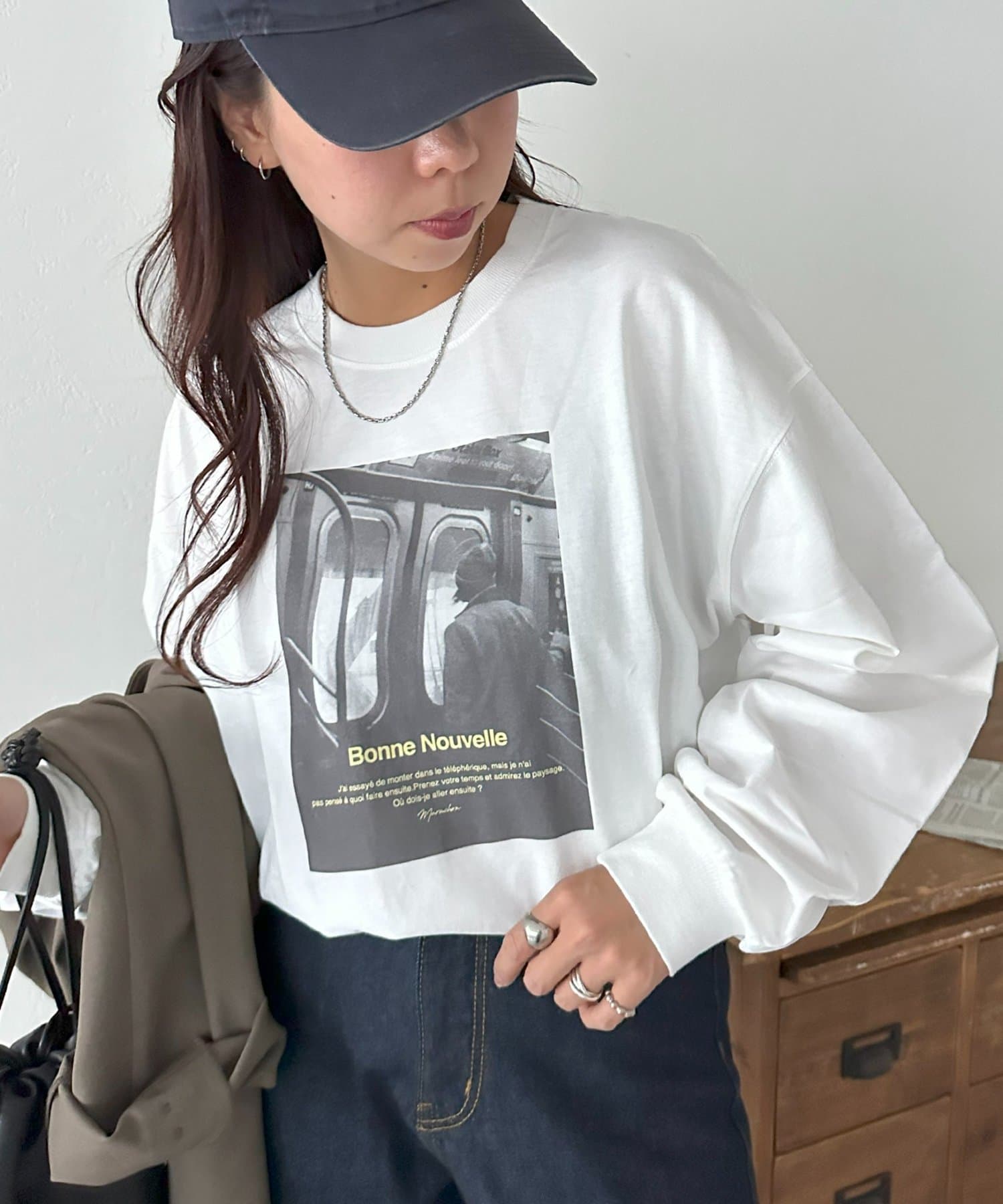 DISCOAT(ディスコート) 【WEB限定】アソートフォトグラフッィクオーバーロングTシャツ