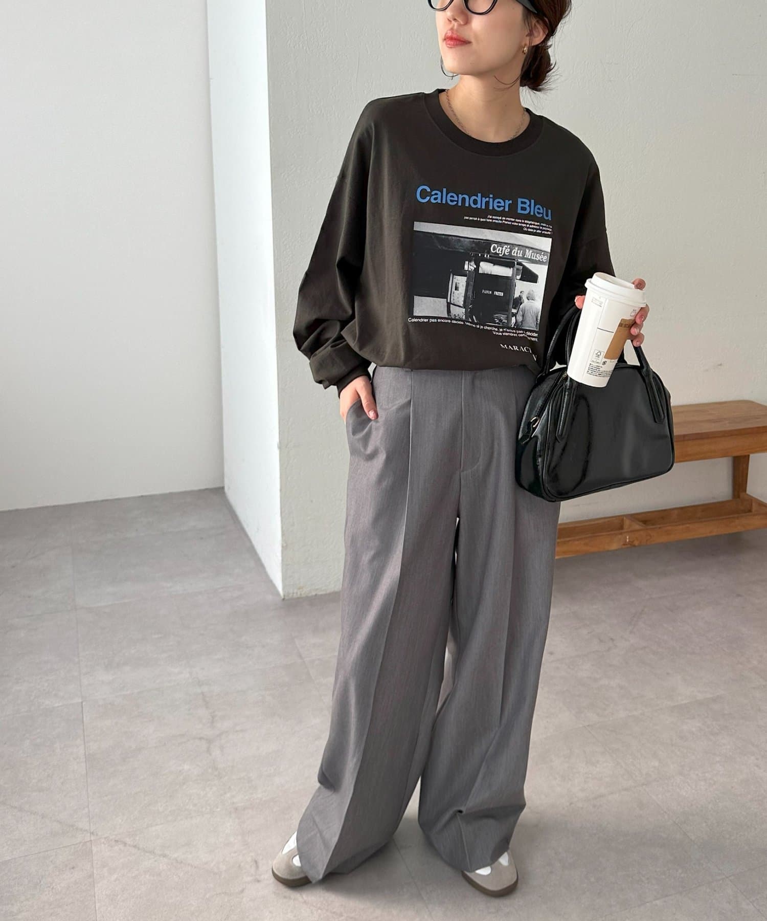 DISCOAT(ディスコート) 【WEB限定】アソートフォトグラフッィクオーバーロングTシャツ