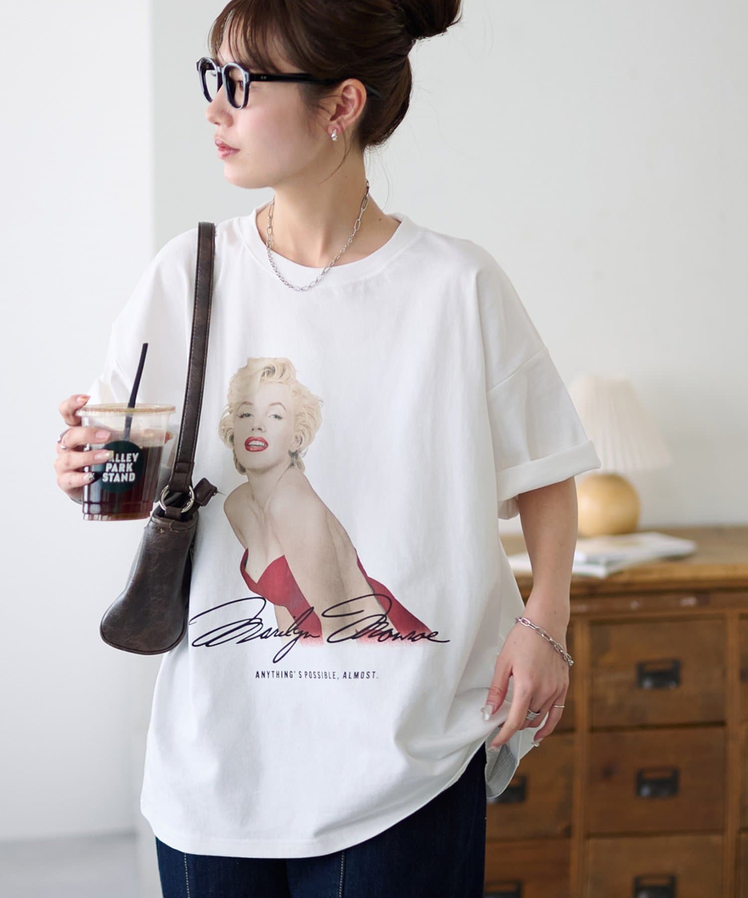DISCOAT(ディスコート) 【Enlude別注|マリリン・モンロー】ピグメントグラフィック半袖T