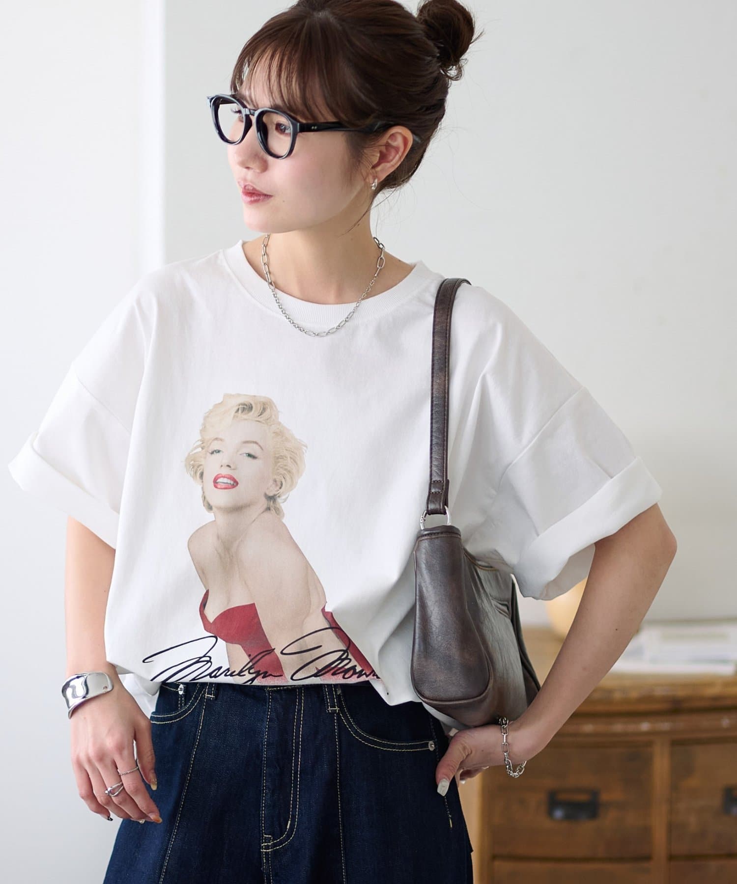 Enlude別注|マリリン・モンロー】ピグメントグラフィック半袖T