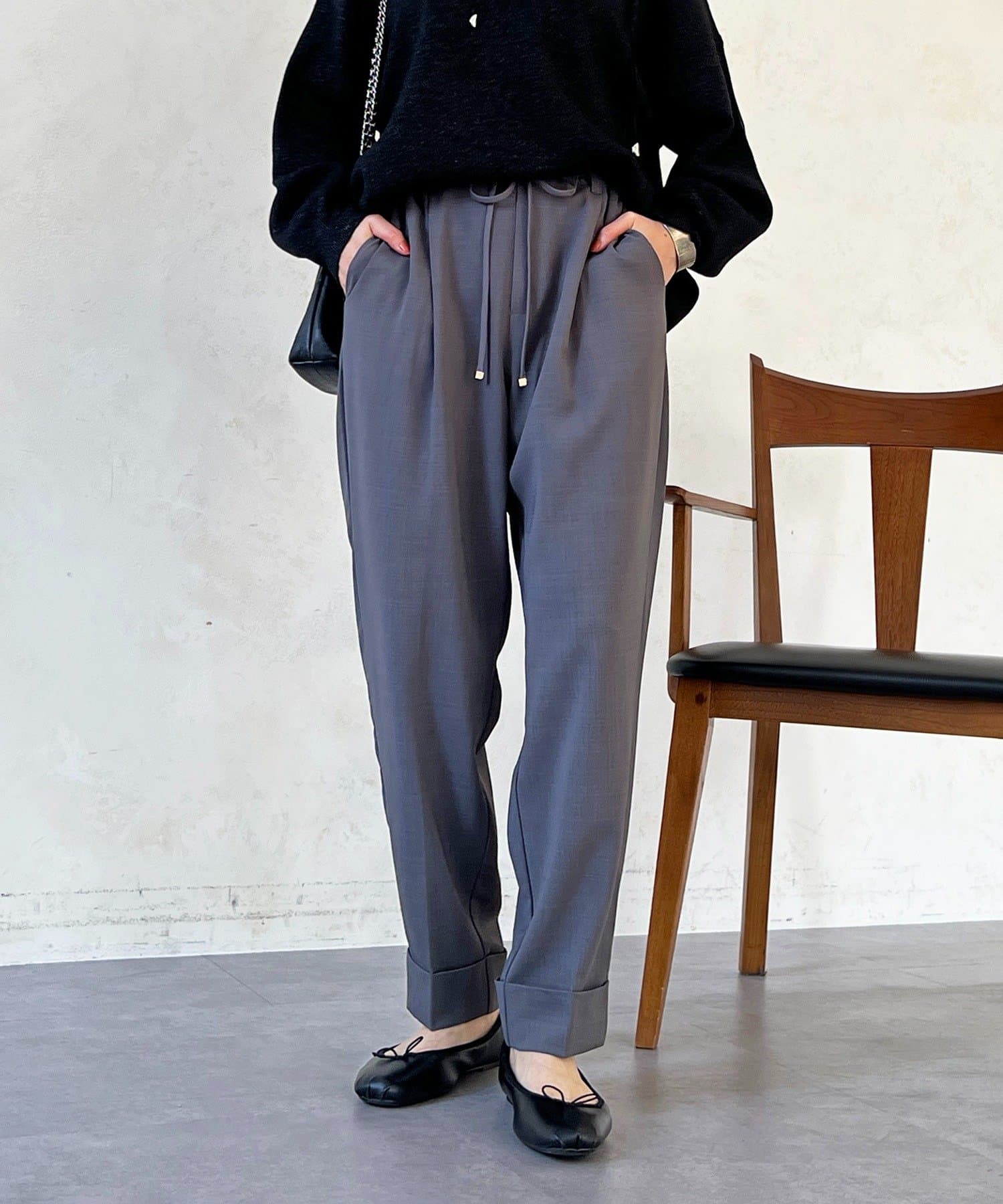 Croisiere(クロジエール) ドロストテーパードパンツ