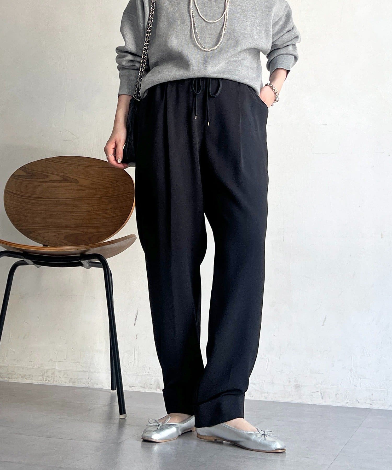 Croisiere(クロジエール) ドロストテーパードパンツ