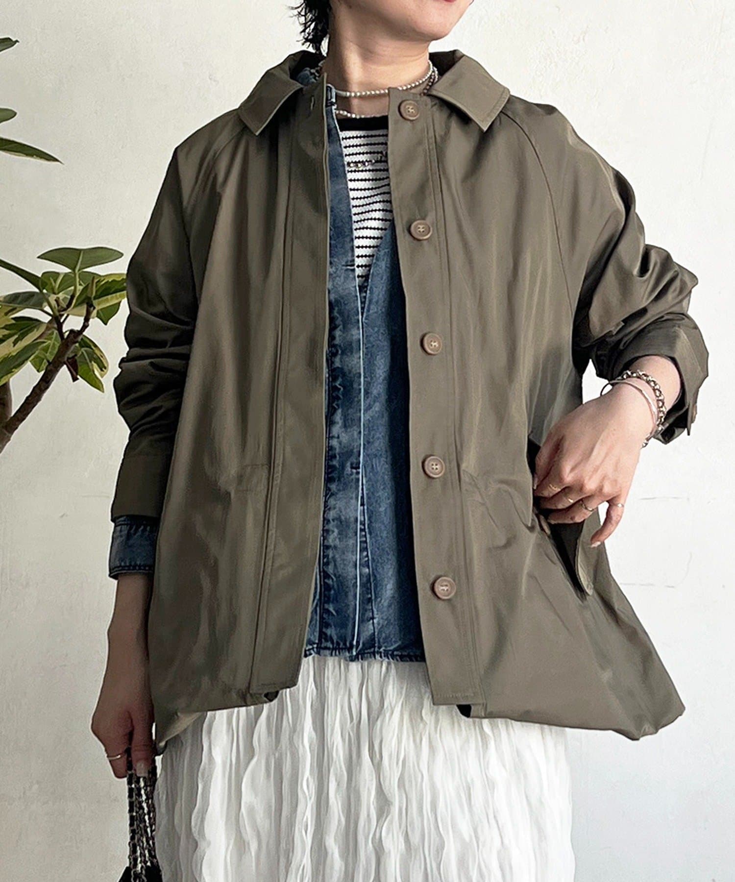 un dix cors(アンディコール) マルチウェイステンカラーコート