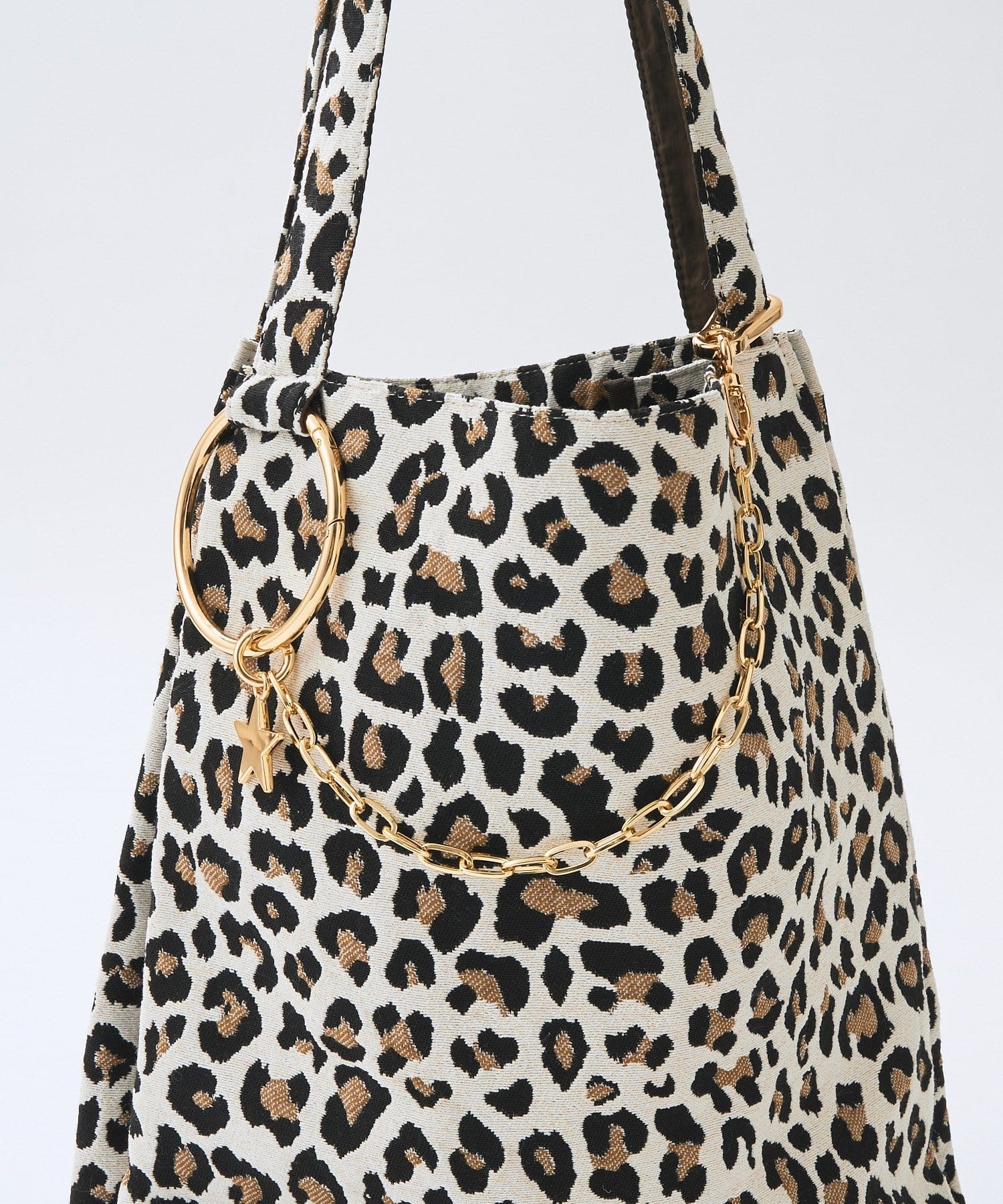 RIVE DROITE(リヴドロワ) 予約【Yossshiiii企画】チャーム付きアニマルジャガードトート/5月下旬お届け予定