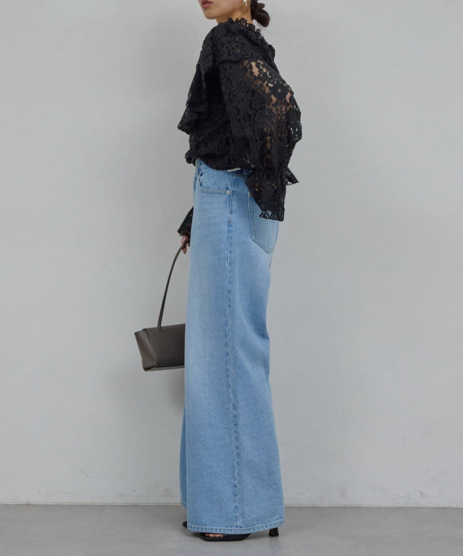 GALLARDAGALANTE(ガリャルダガランテ) オフショルレースブラウス