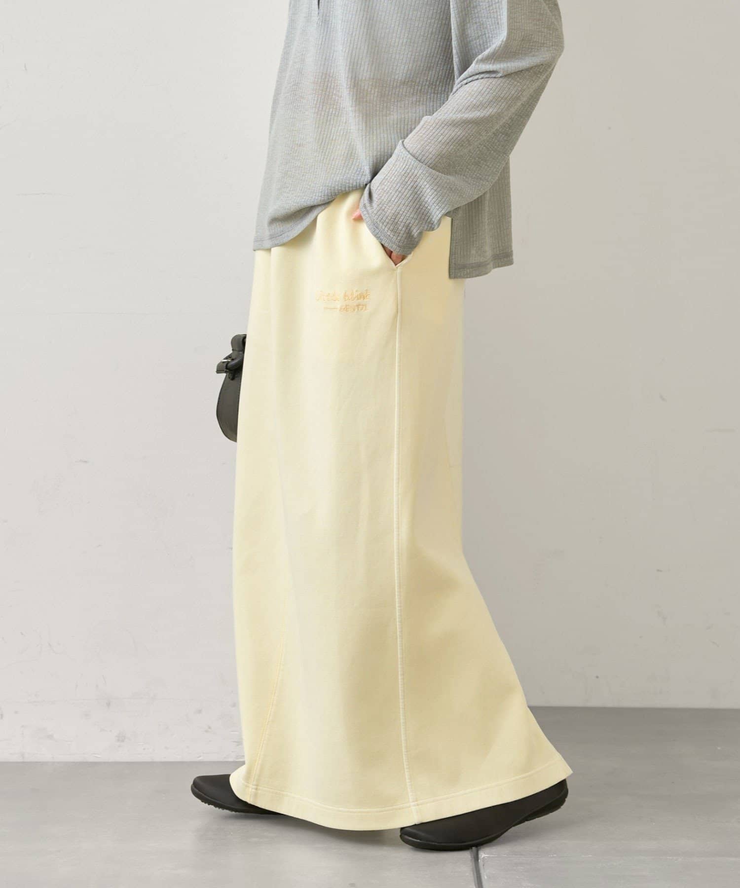 CIAOPANIC TYPY(チャオパニックティピー) ≪26SS展示会アイテム≫ワンポイントロゴ刺繍ピグメントダンボールスカート