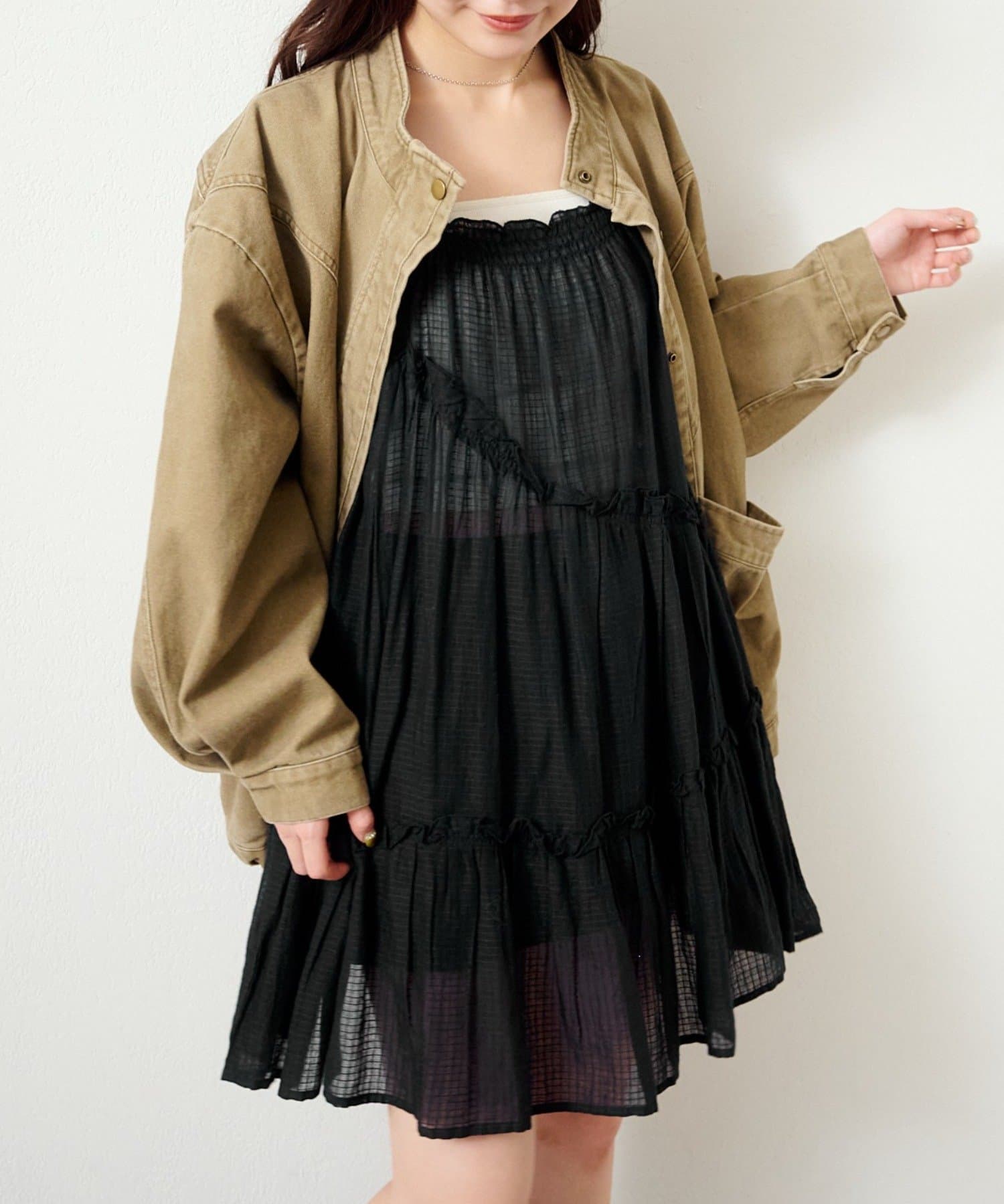 Kastane(カスタネ) 【1.1(木)0:00発売/WEB限定】インド綿ティアードチュニック