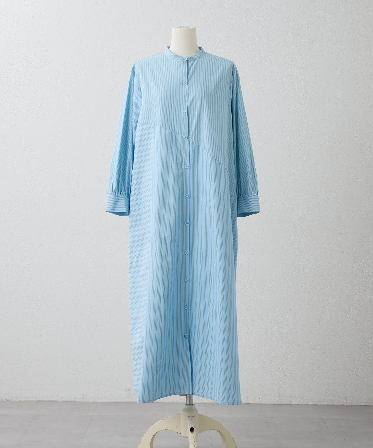 ear PAPILLONNER(イア パピヨネ) 《動画あり》ストライプシャツワンピース【SUM1 STYLE(スミスタイル)】