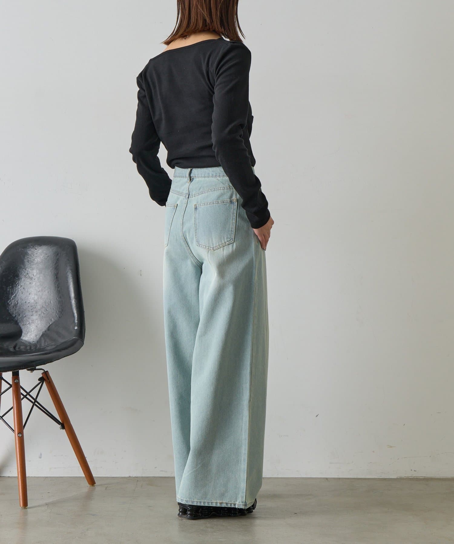 -goocy-(グーシー) スムース天竺ドレープPO