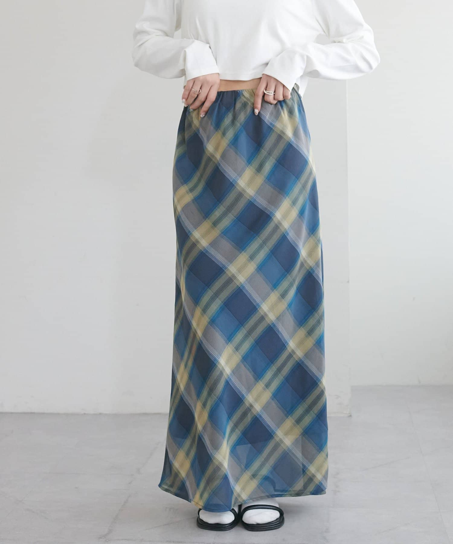 DISCOAT(ディスコート) 【umm.】WEB限定チェックフレアスカート