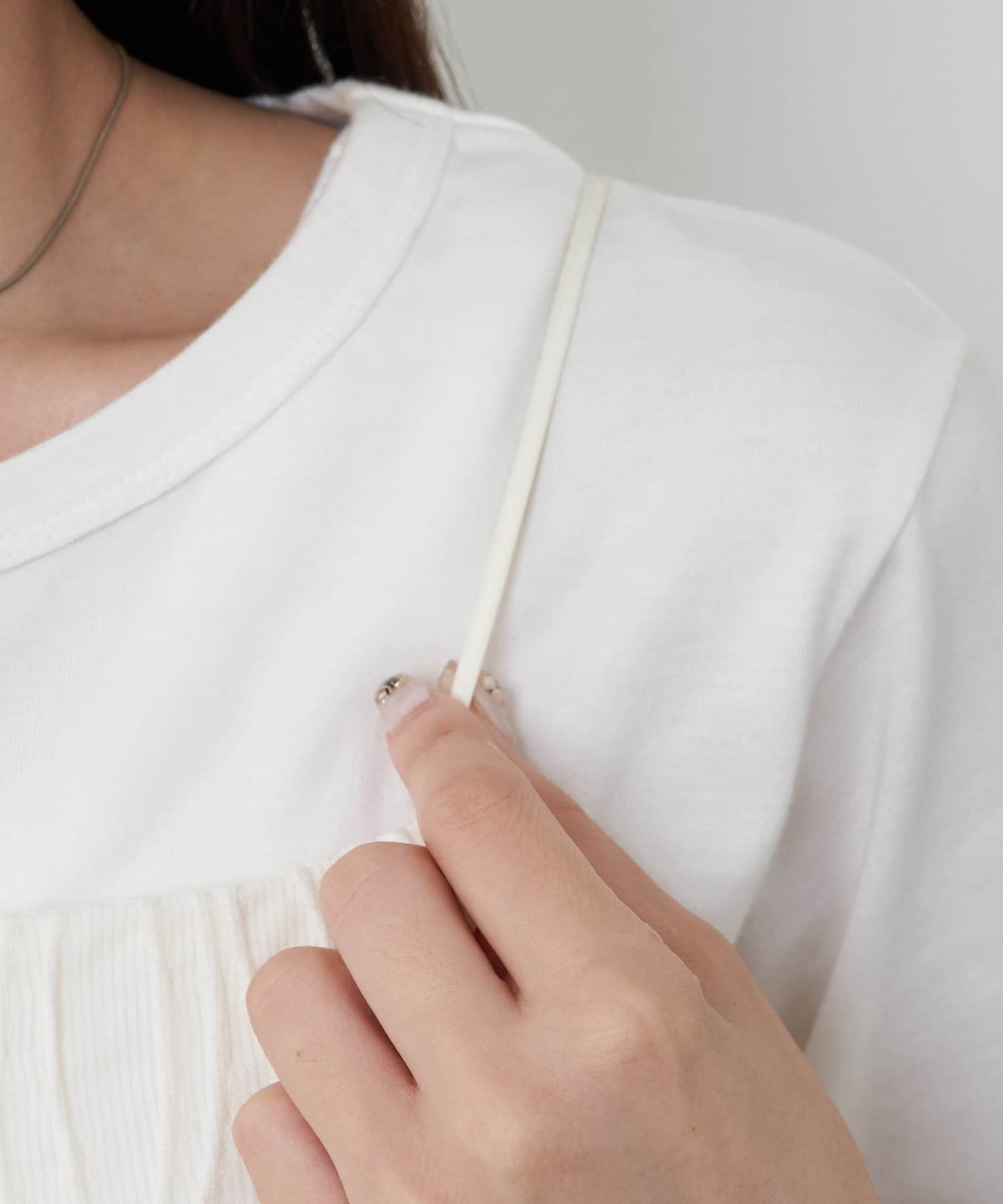 DISCOAT(ディスコート) 【WEB限定】立体ジャガードキャミワンピース