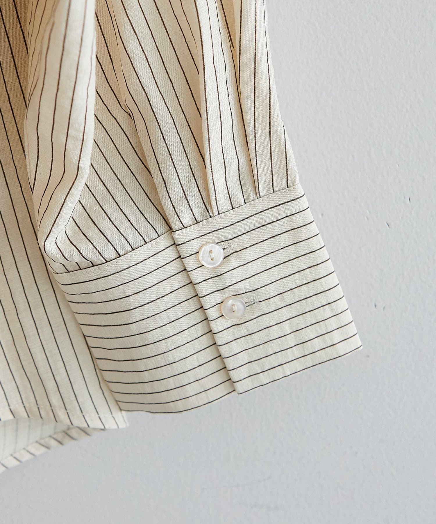 DISCOAT(ディスコート) 【WEB限定】配色ストライプシャツ