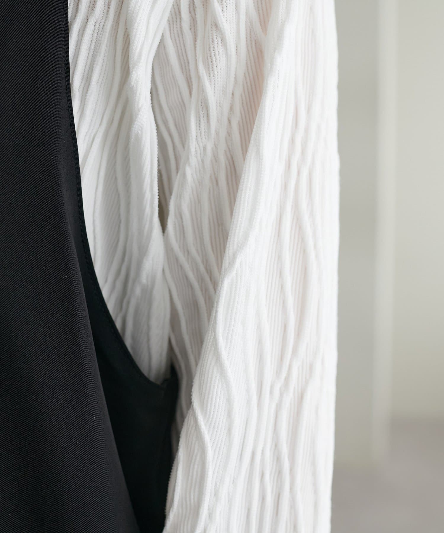 DISCOAT(ディスコート) 【WEB限定】立体ジャガードロングスリーブ