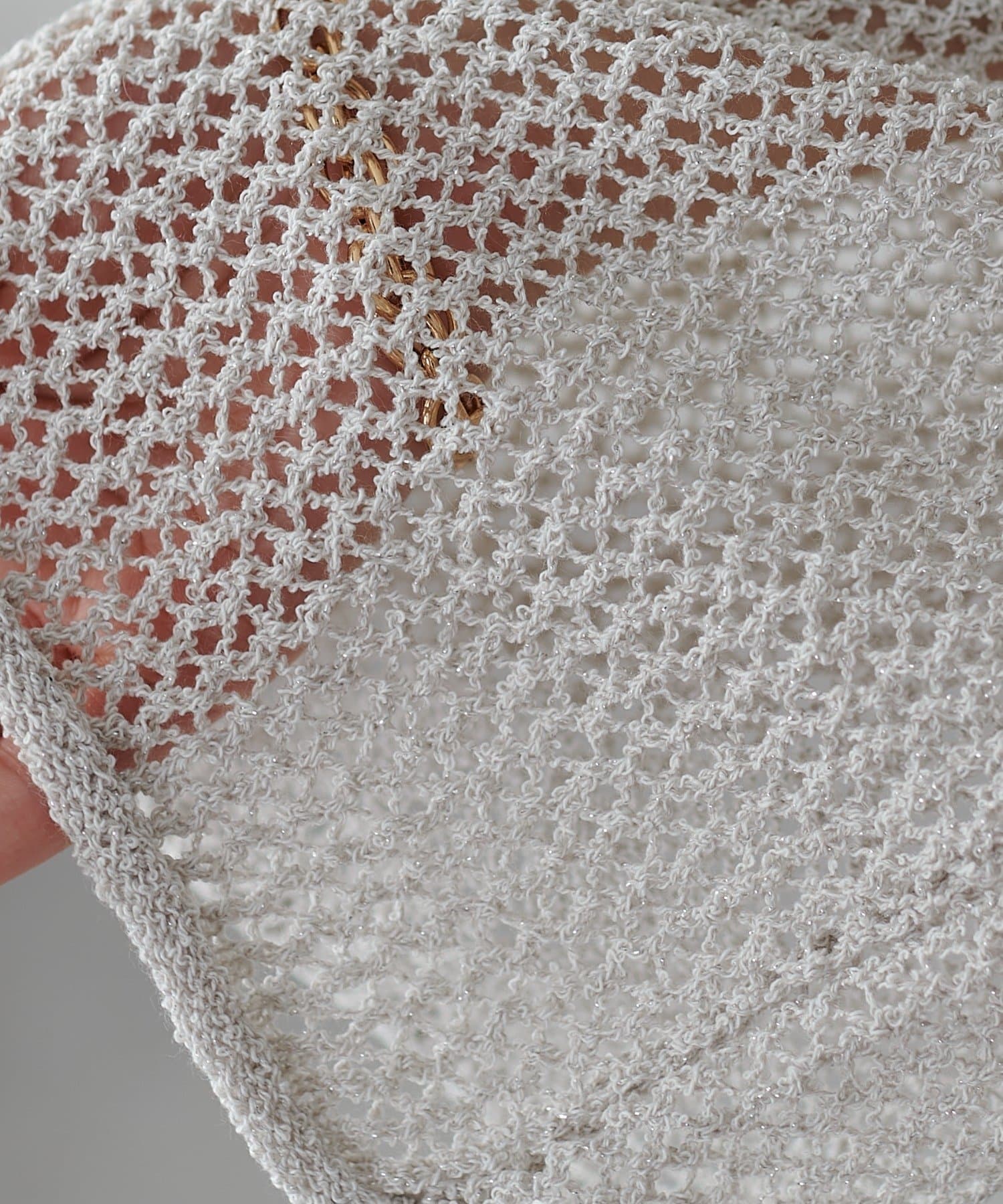 DISCOAT(ディスコート) 【WEB限定】ラメスカシプルオーバー