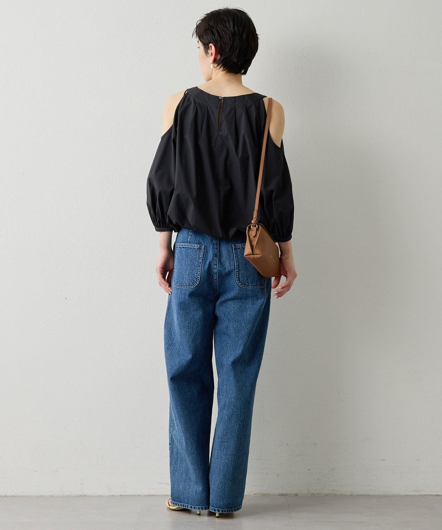 Whim Gazette(ウィム ガゼット) 【THE PAUSE】オープンショルダーブラウス