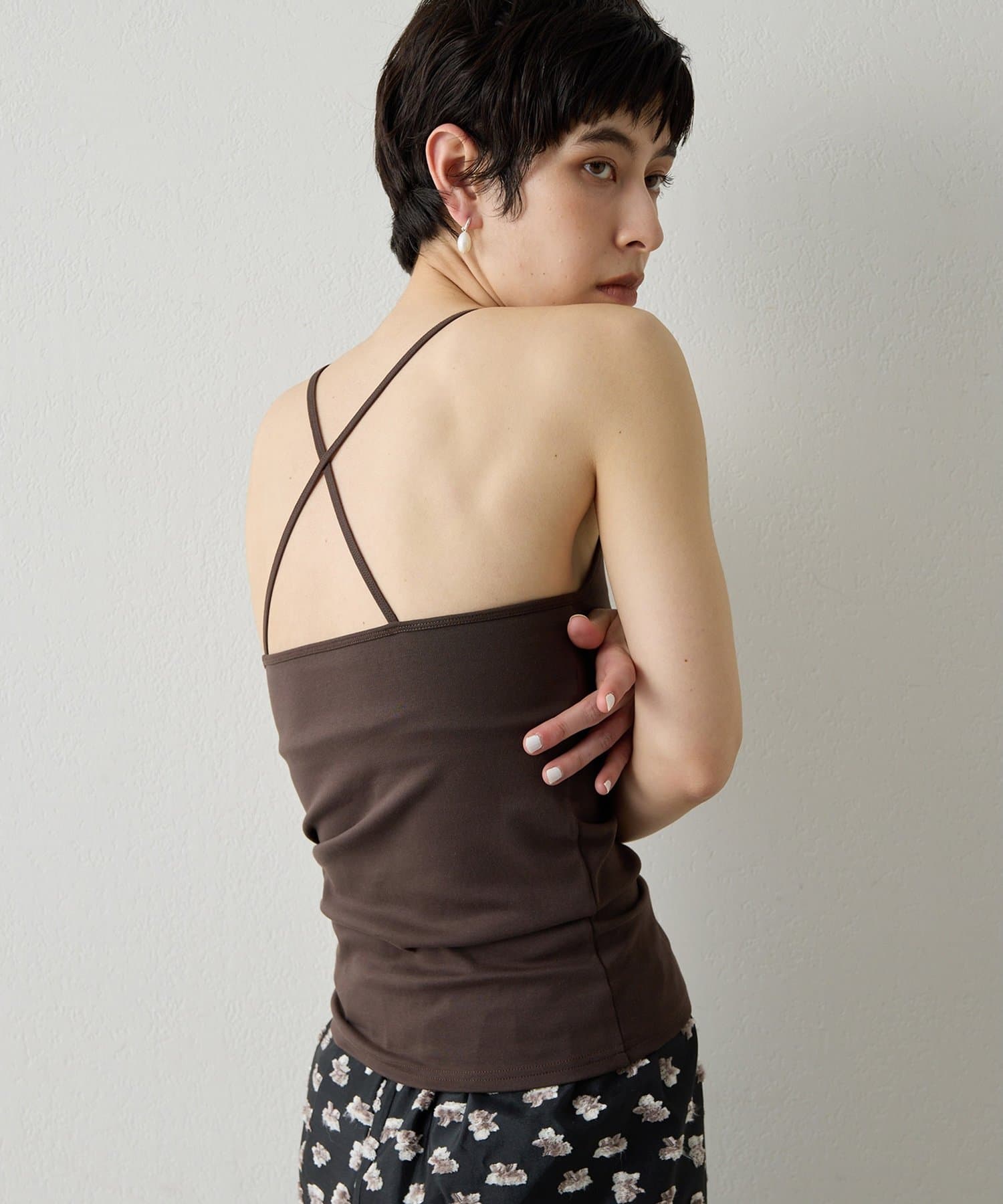 Whim Gazette(ウィム ガゼット) 【THE PAUSE】バッククロスキャミ