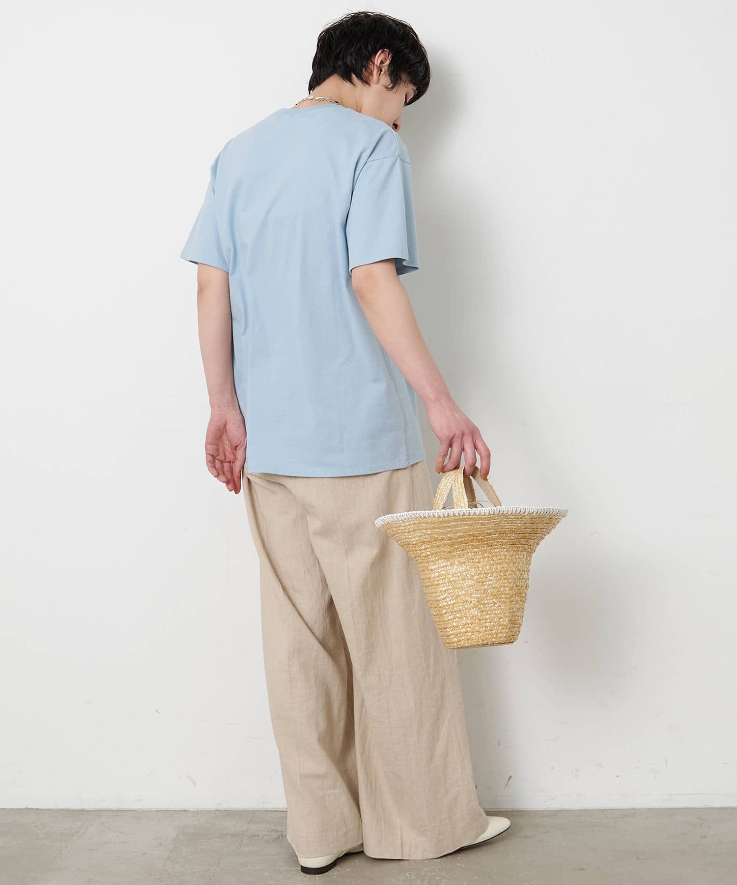 Whim Gazette(ウィム ガゼット) ＜3/19インスタLIVEご紹介アイテム＞【THE PAUSE】ウィーグルロゴTEE