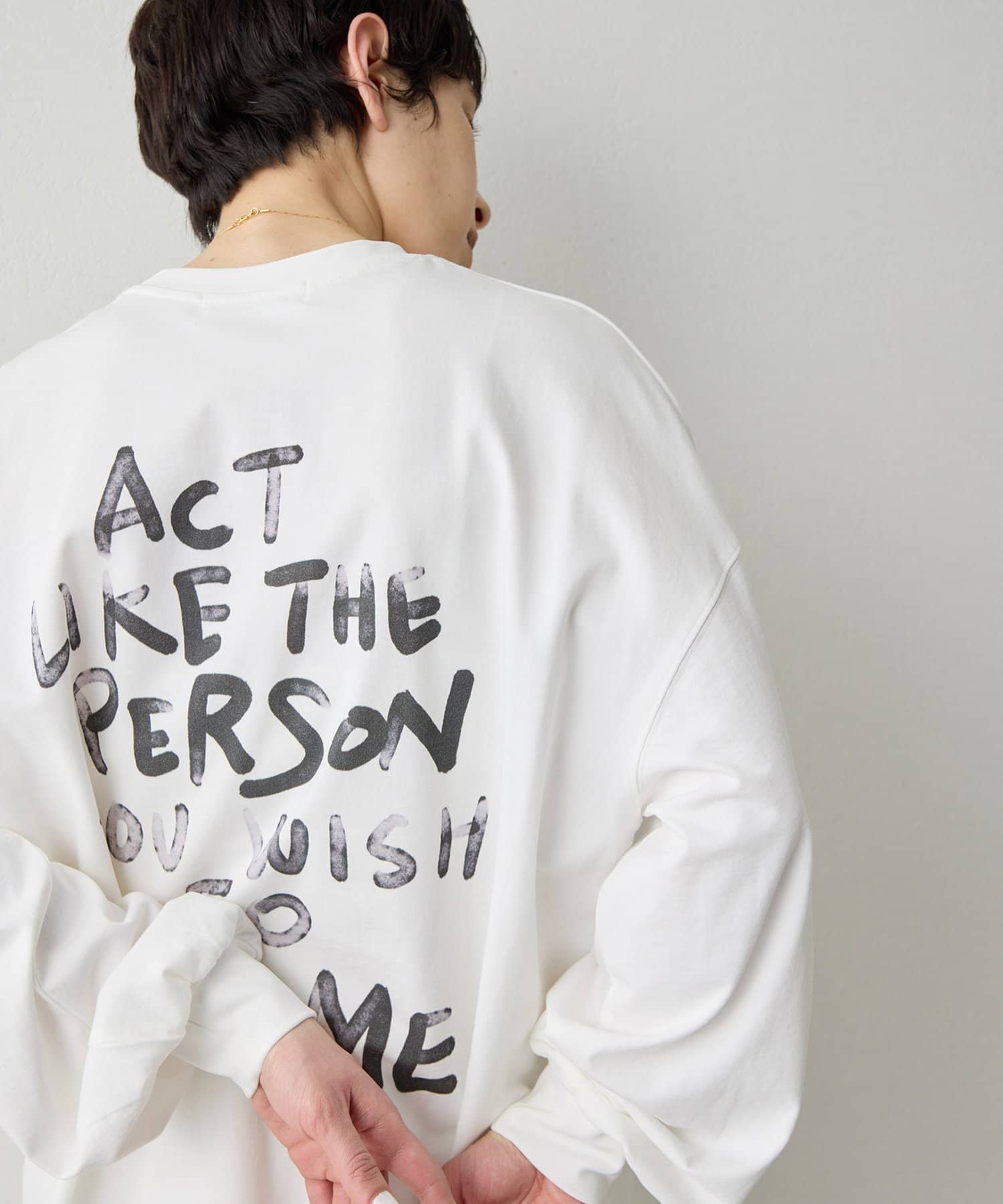 Whim Gazette(ウィム ガゼット) 【THE PAUSE】バックロゴロンTEE