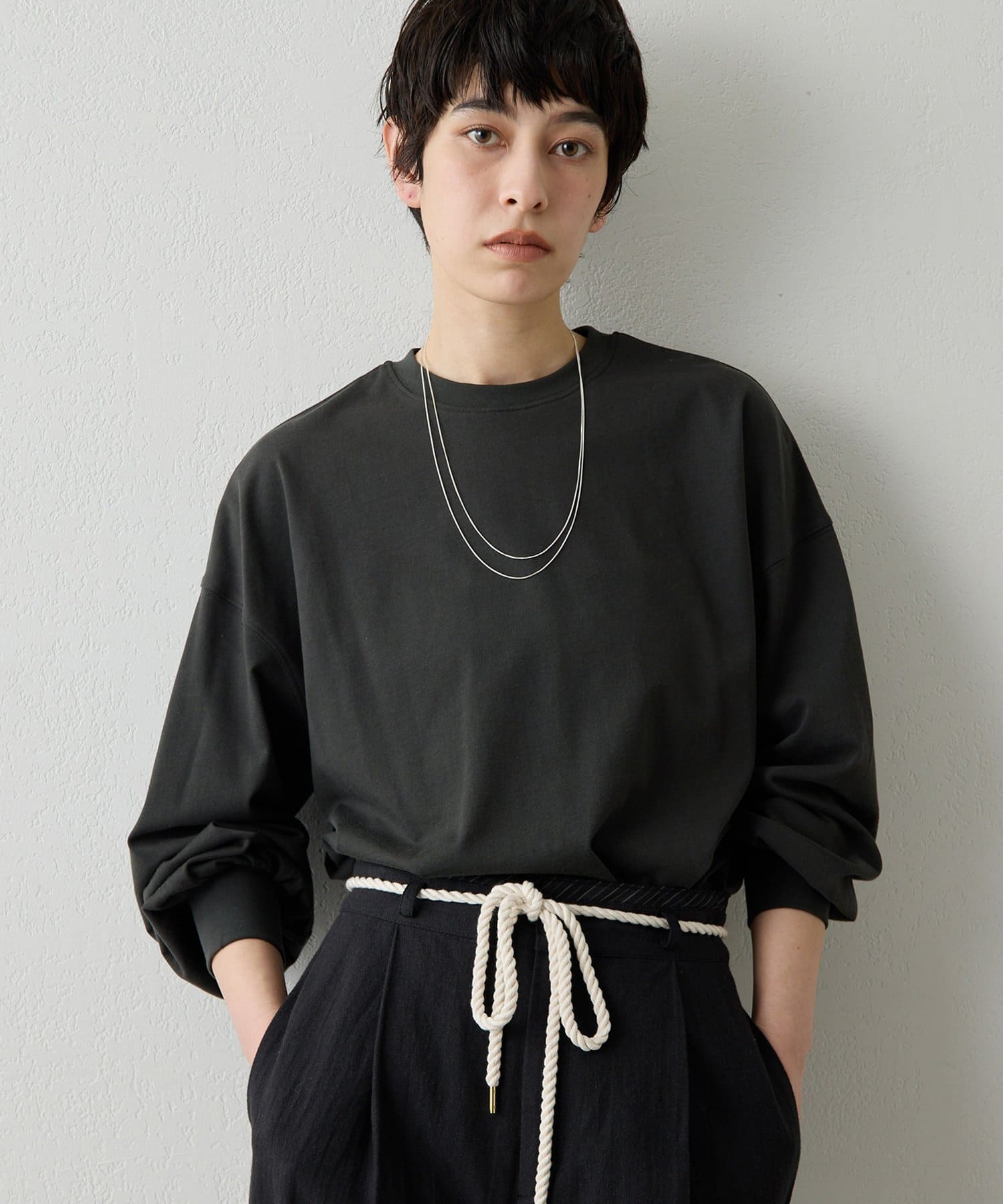 Whim Gazette(ウィム ガゼット) 【THE PAUSE】バックロゴロンTEE