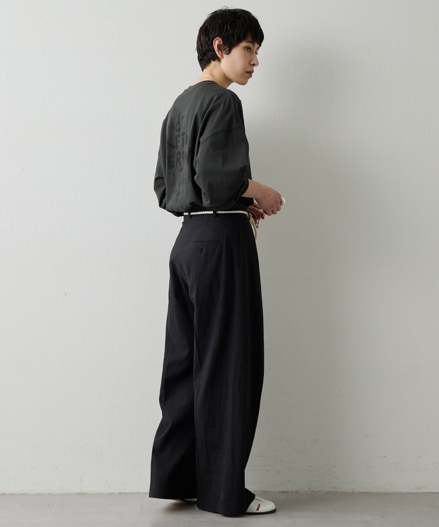 Whim Gazette(ウィム ガゼット) 【THE PAUSE】バックロゴロンTEE