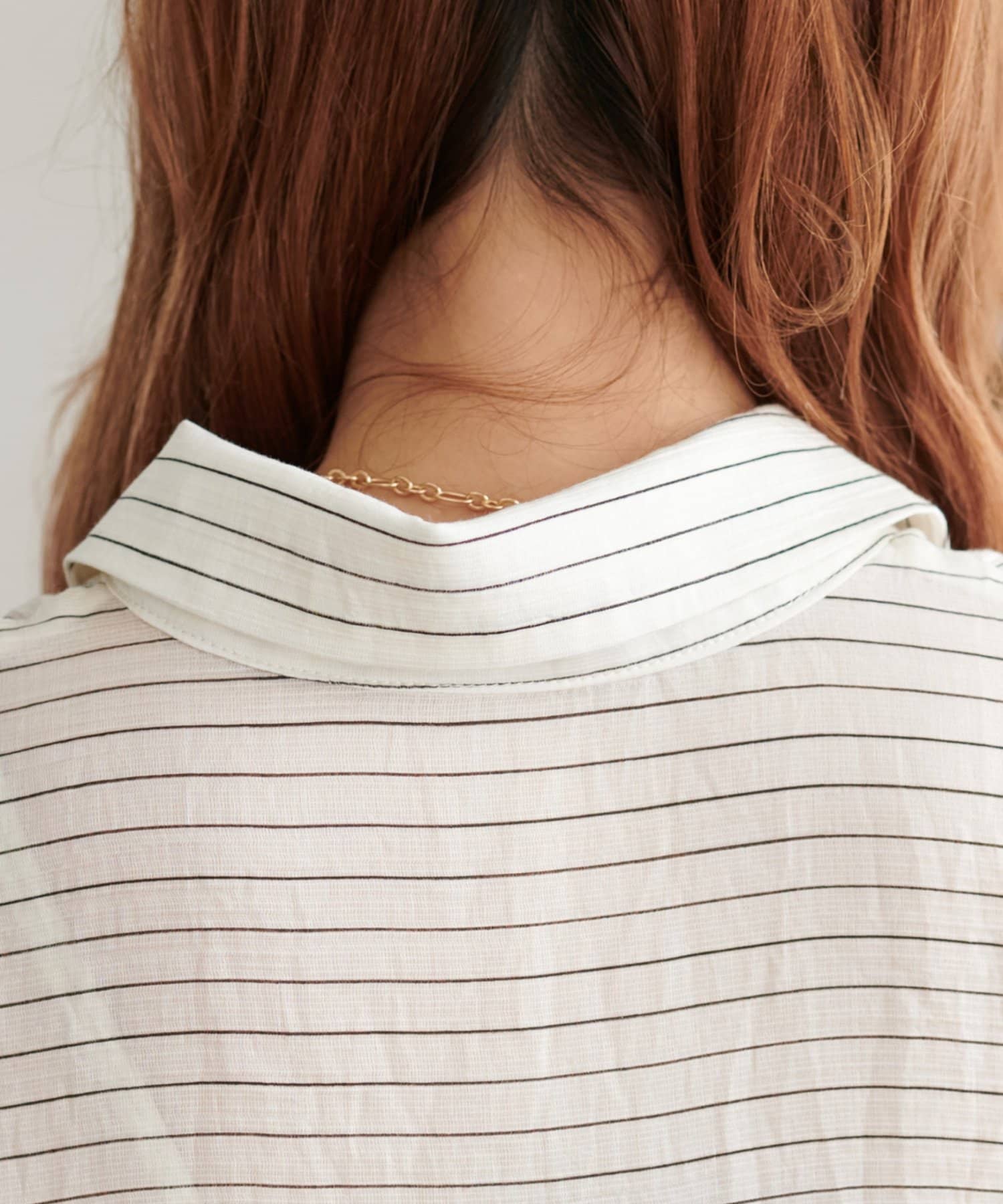 DISCOAT(ディスコート) 【WEB限定】シアーストライプシャツ