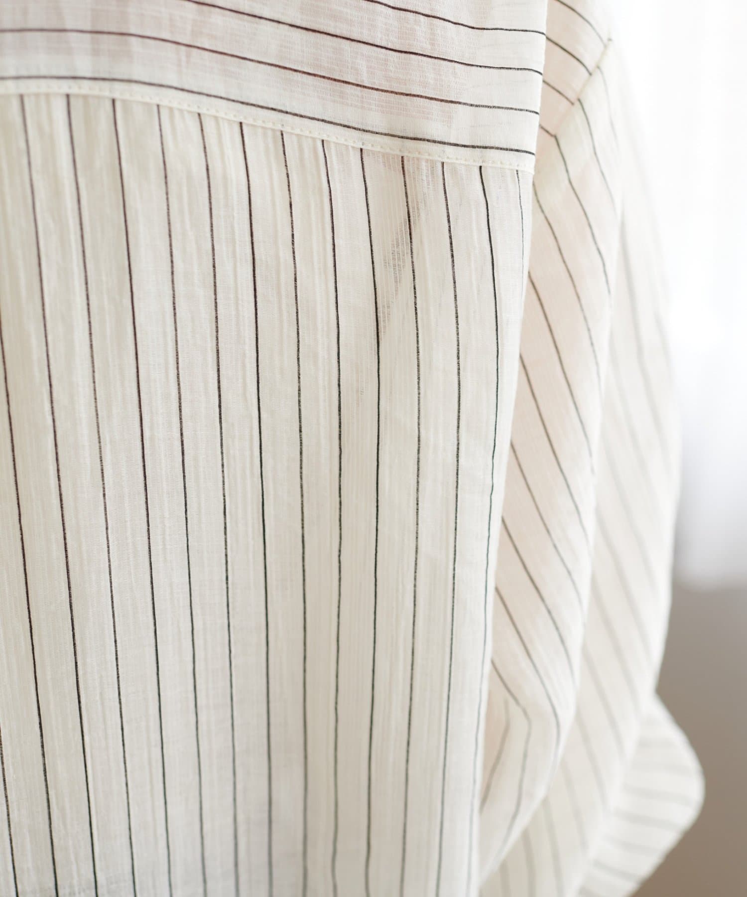 DISCOAT(ディスコート) 【WEB限定】シアーストライプシャツ