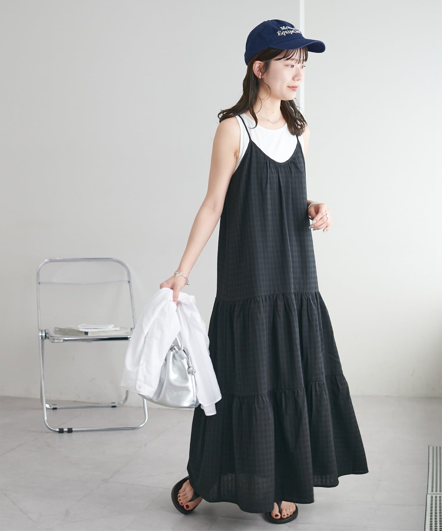 DISCOAT(ディスコート) 【WEB限定】ティアードキャミワンピース