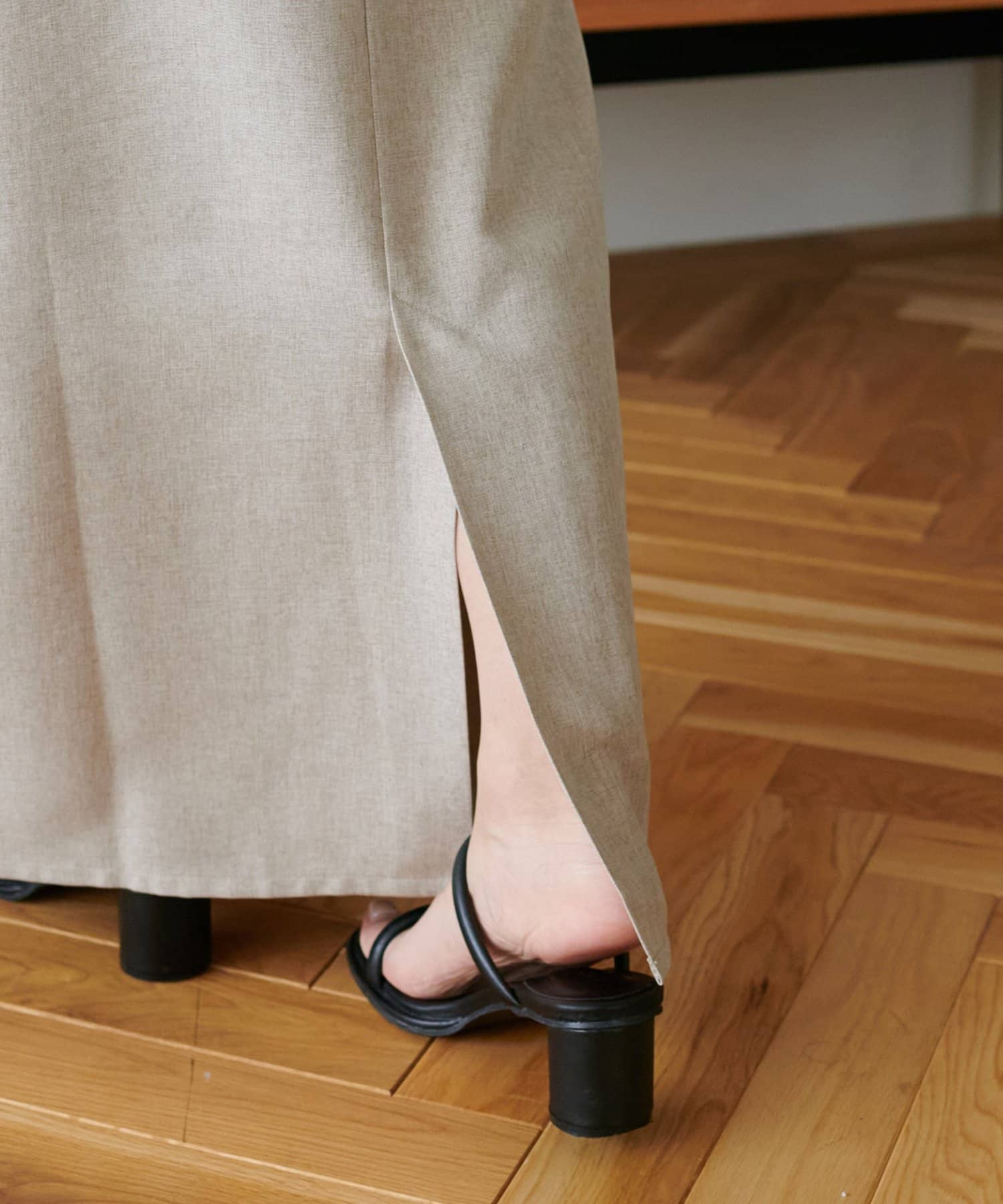 DISCOAT(ディスコート) 【WEB限定】リネンライクキャミワンピース