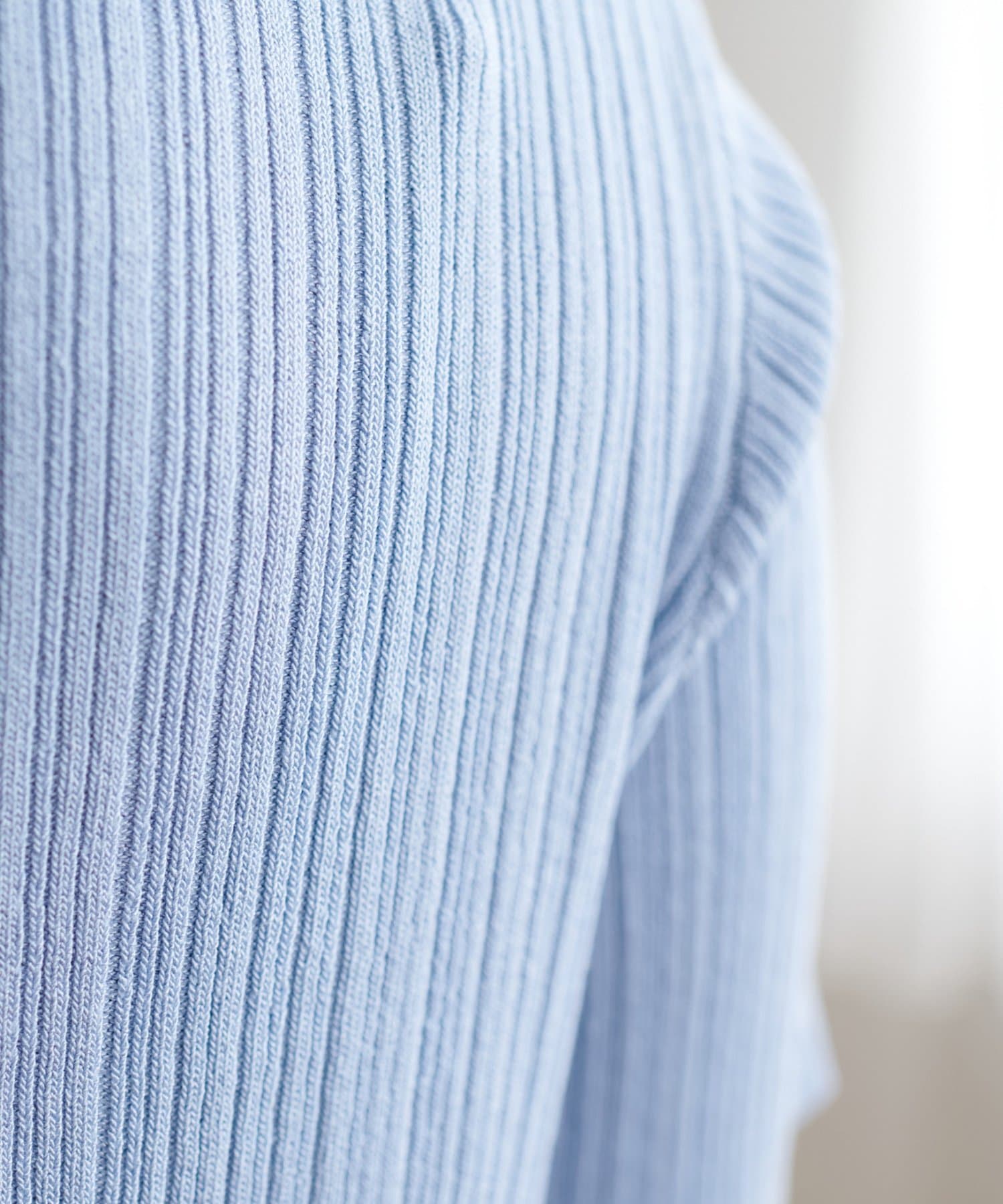 DISCOAT(ディスコート) 【WEB限定】リブレイヤード風半袖プルオーバー