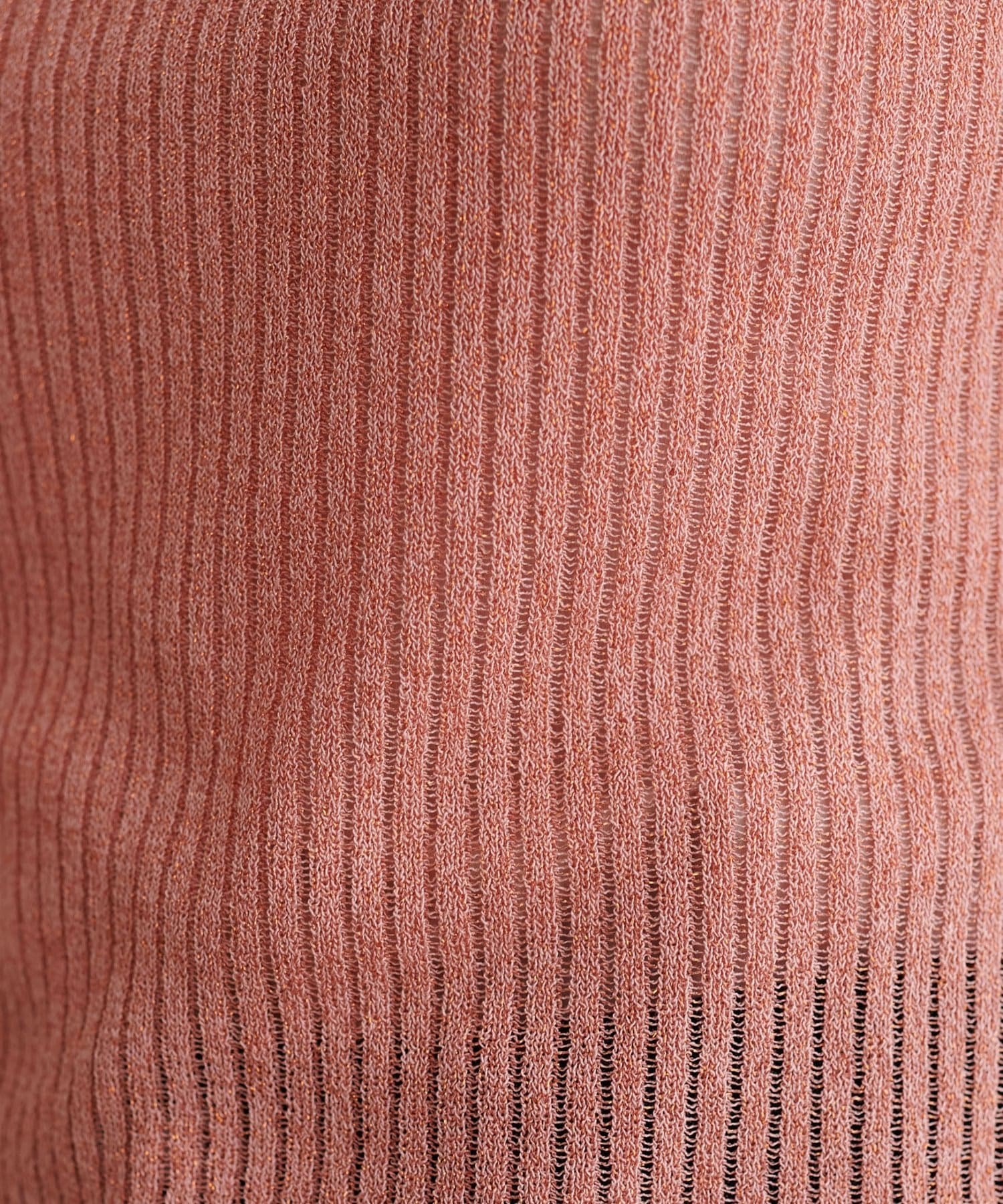 DISCOAT(ディスコート) 【WEB限定】ラメリブ5分袖プルオーバー