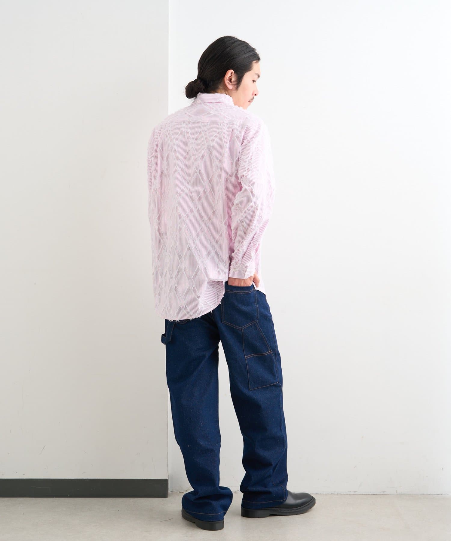 Kastane(カスタネ) 【ユニセックス】BM ストライプラウンドシャツ