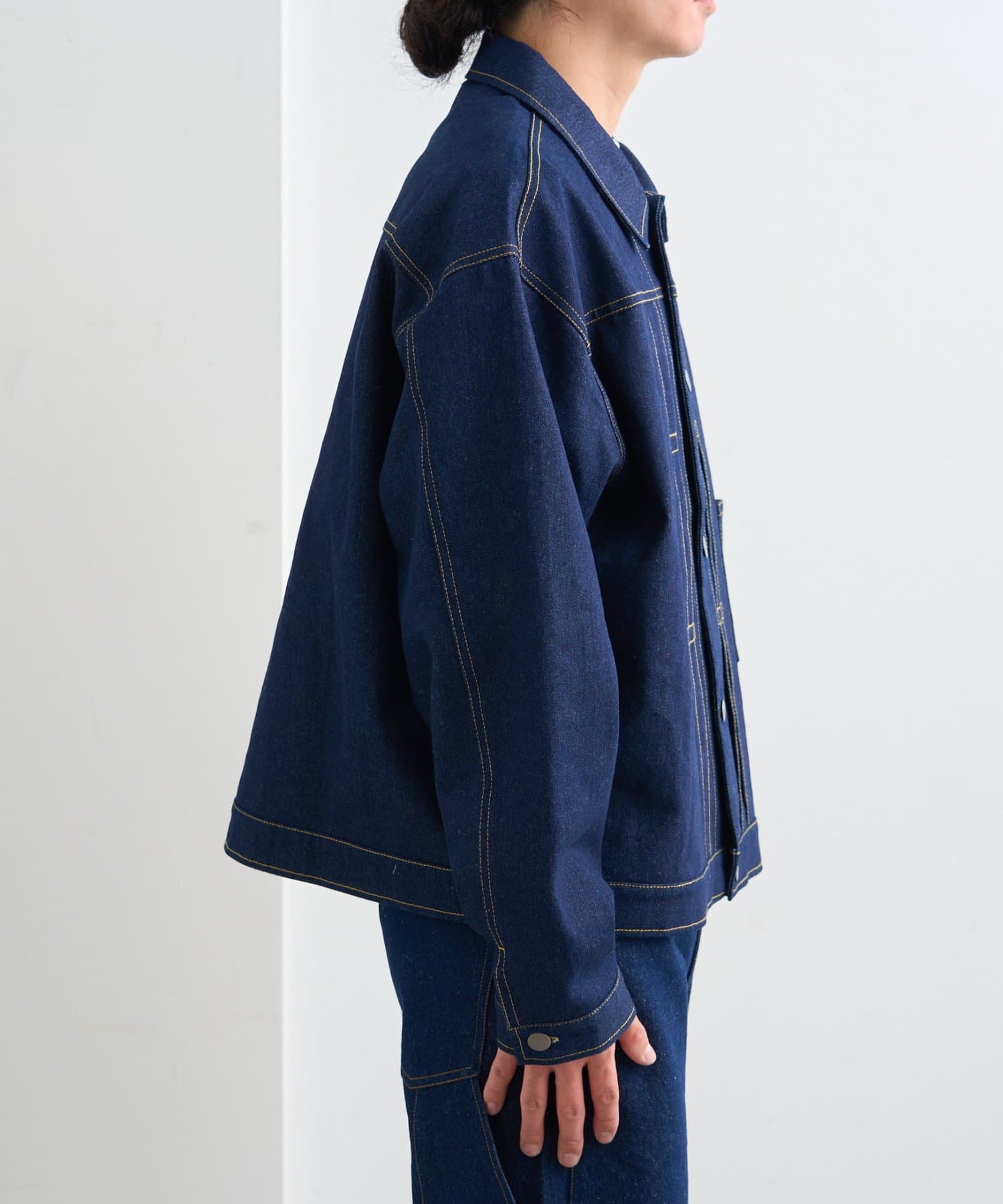 Kastane(カスタネ) 【ユニセックス/S.Mサイズ展開/セットアップ対応】BM 生デニムジャケット