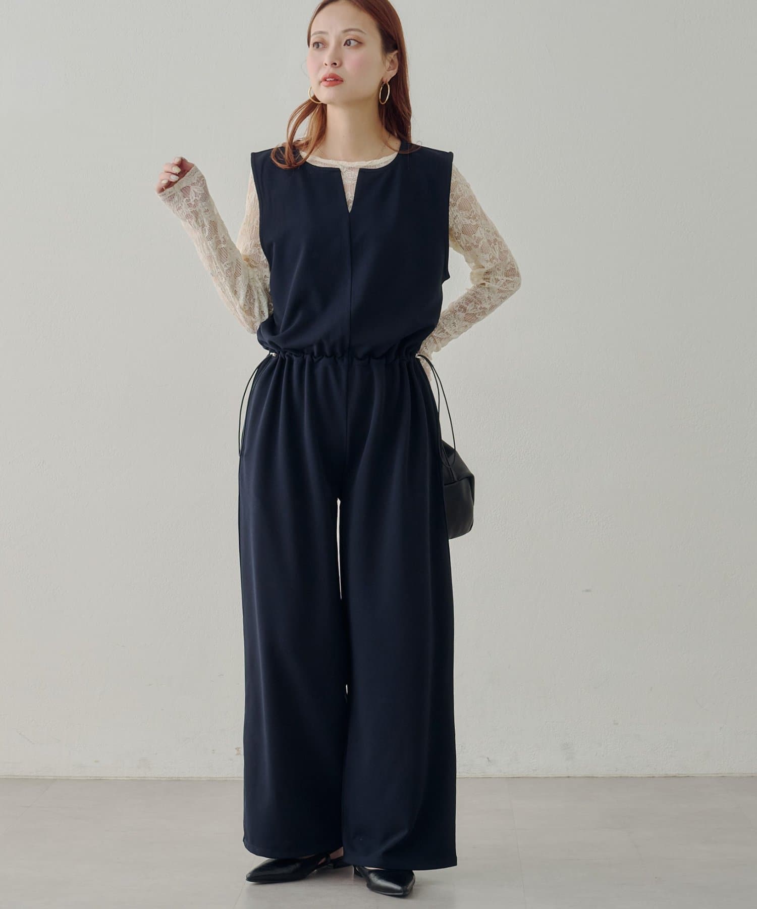 DISCOAT(ディスコート) 【Noka】ドロスト使いサロペット