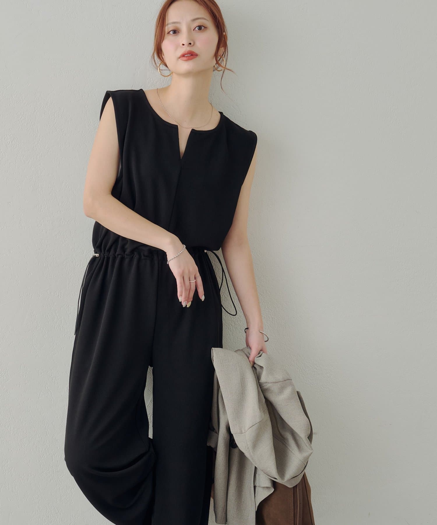 DISCOAT(ディスコート) 【Noka】ドロスト使いサロペット