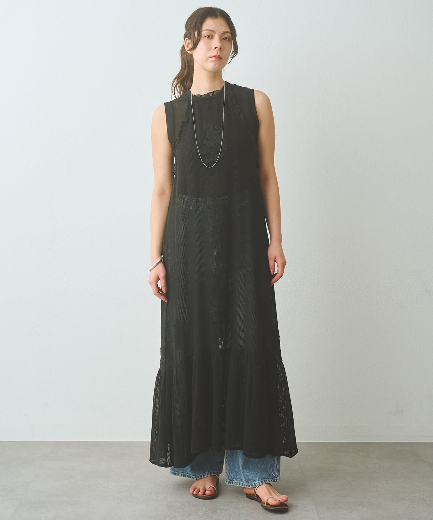 Whim Gazette(ウィム ガゼット) メッシュレースワンピース