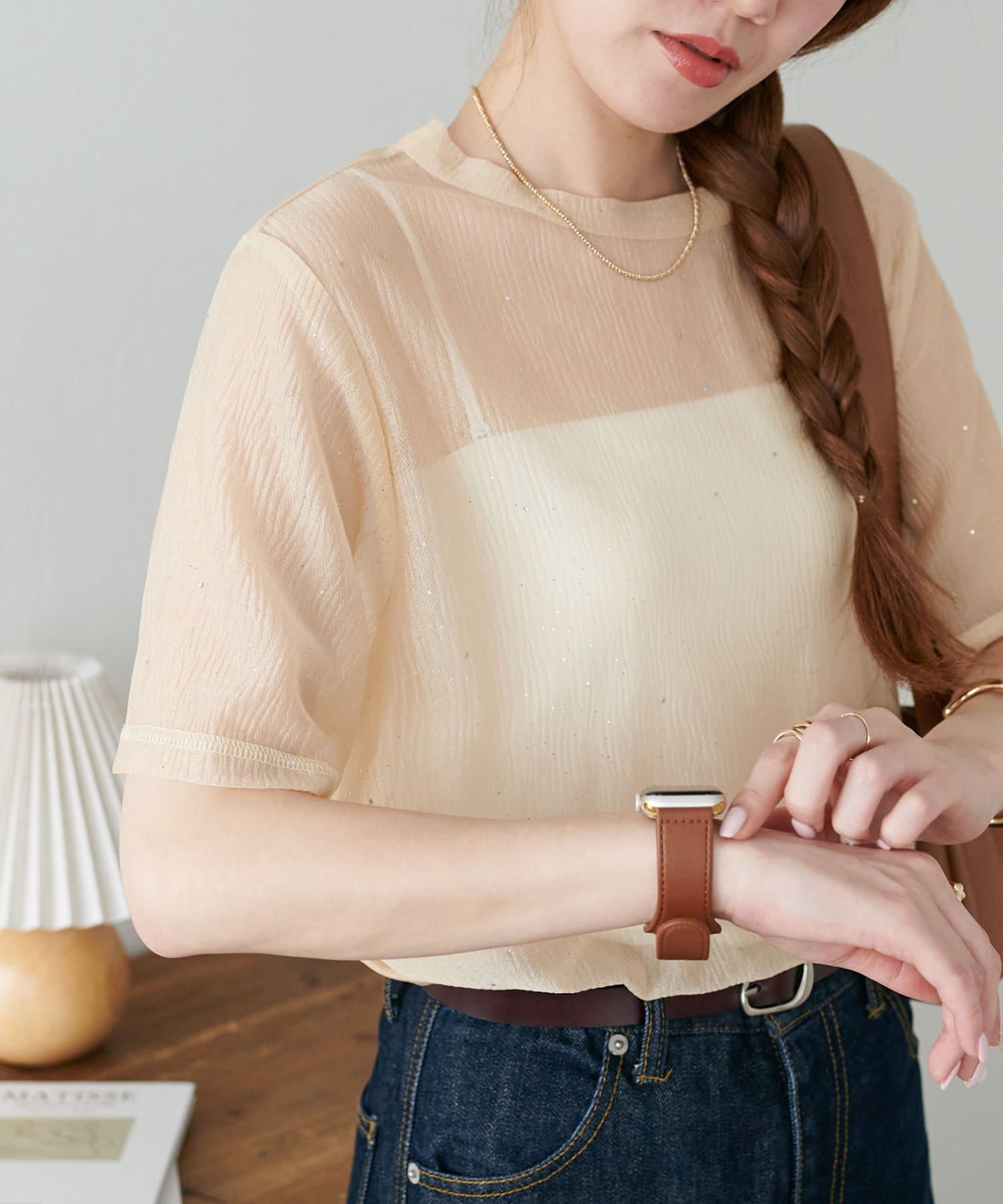 DISCOAT(ディスコート) 【WEB限定】シアーキラキラT